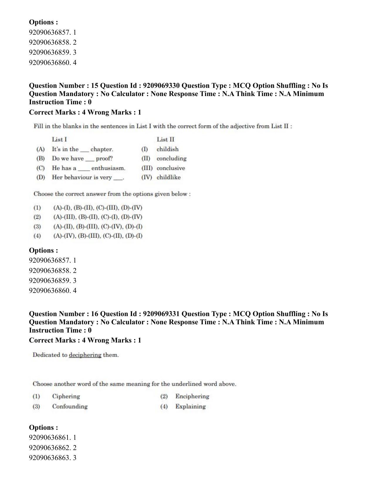 CUET PG 2023: COQP11 – General (Eng.)-Shift 3 (08-06-2023) Question Paper - Page 22