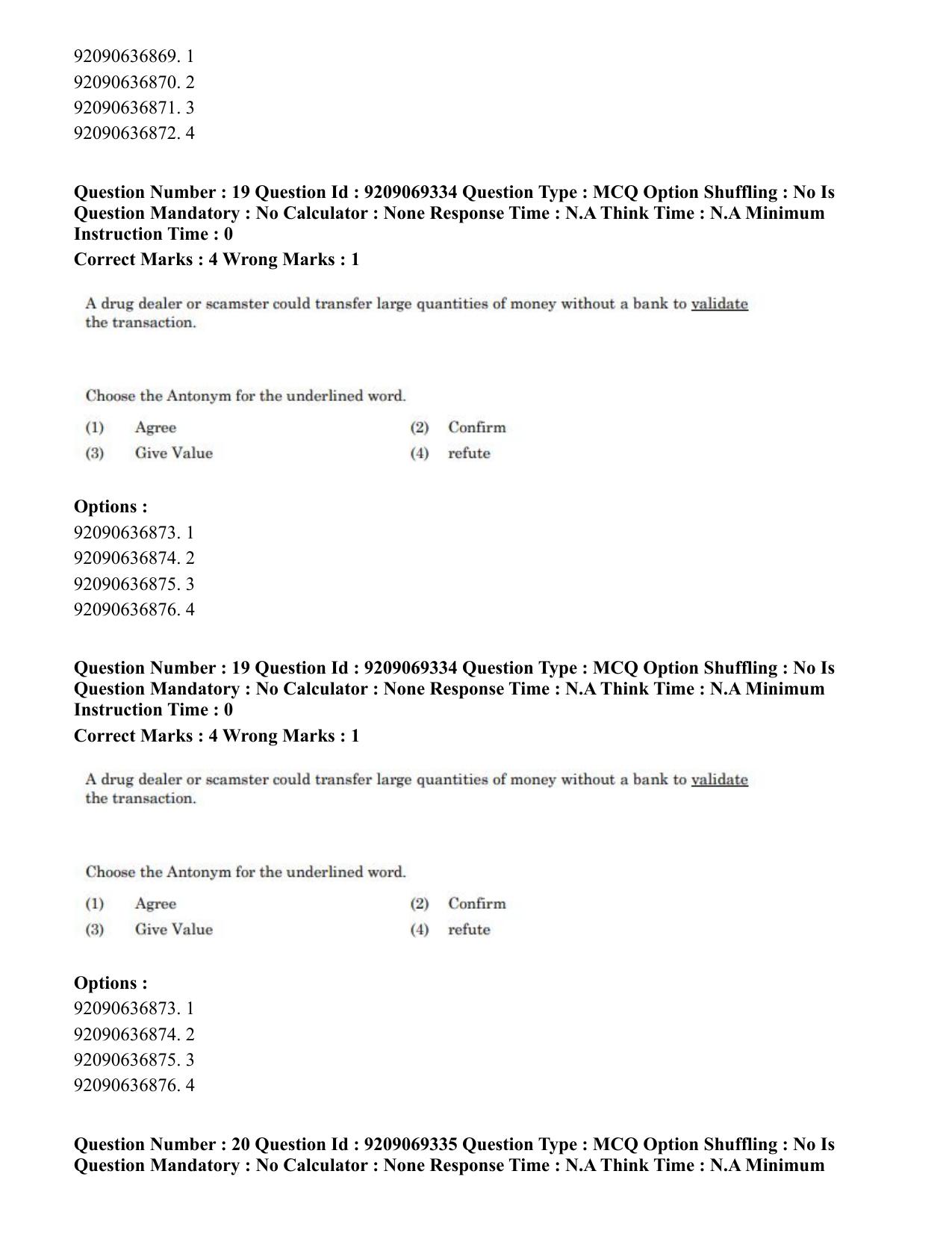 CUET PG 2023: COQP11 – General (Eng.)-Shift 3 (08-06-2023) Question Paper - Page 25