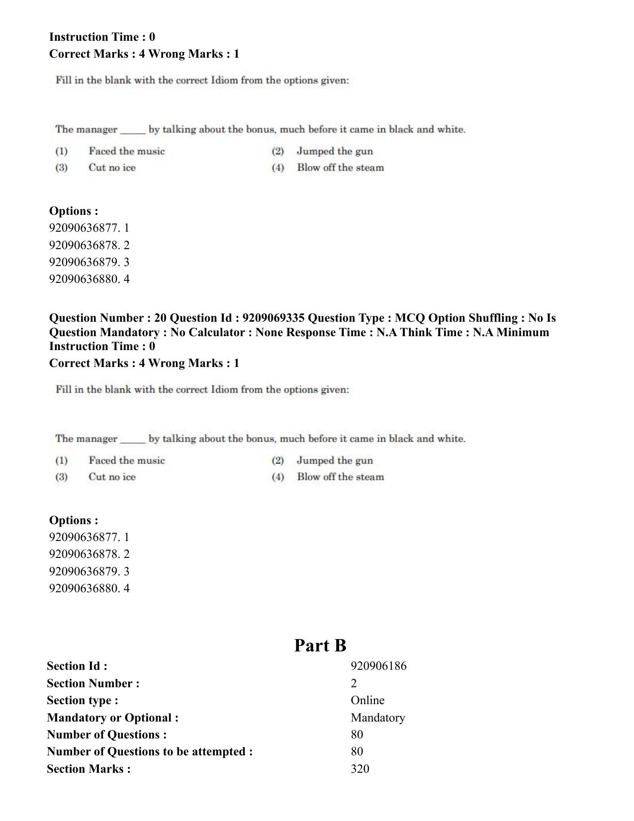 CUET PG 2023: COQP11 – General (Eng.)-Shift 3 (08-06-2023) Question Paper - Page 26