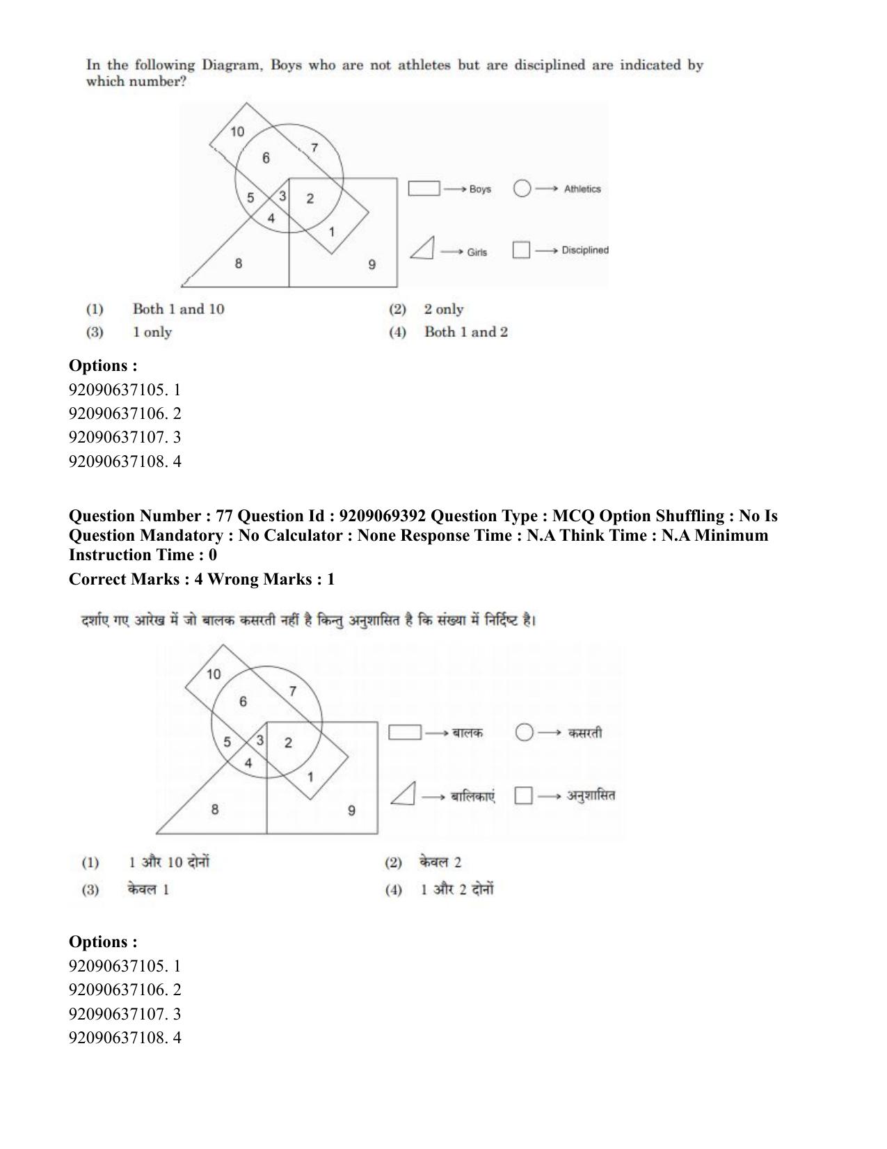 CUET PG 2023: COQP11 – General (Eng.)-Shift 3 (08-06-2023) Question Paper - Page 72