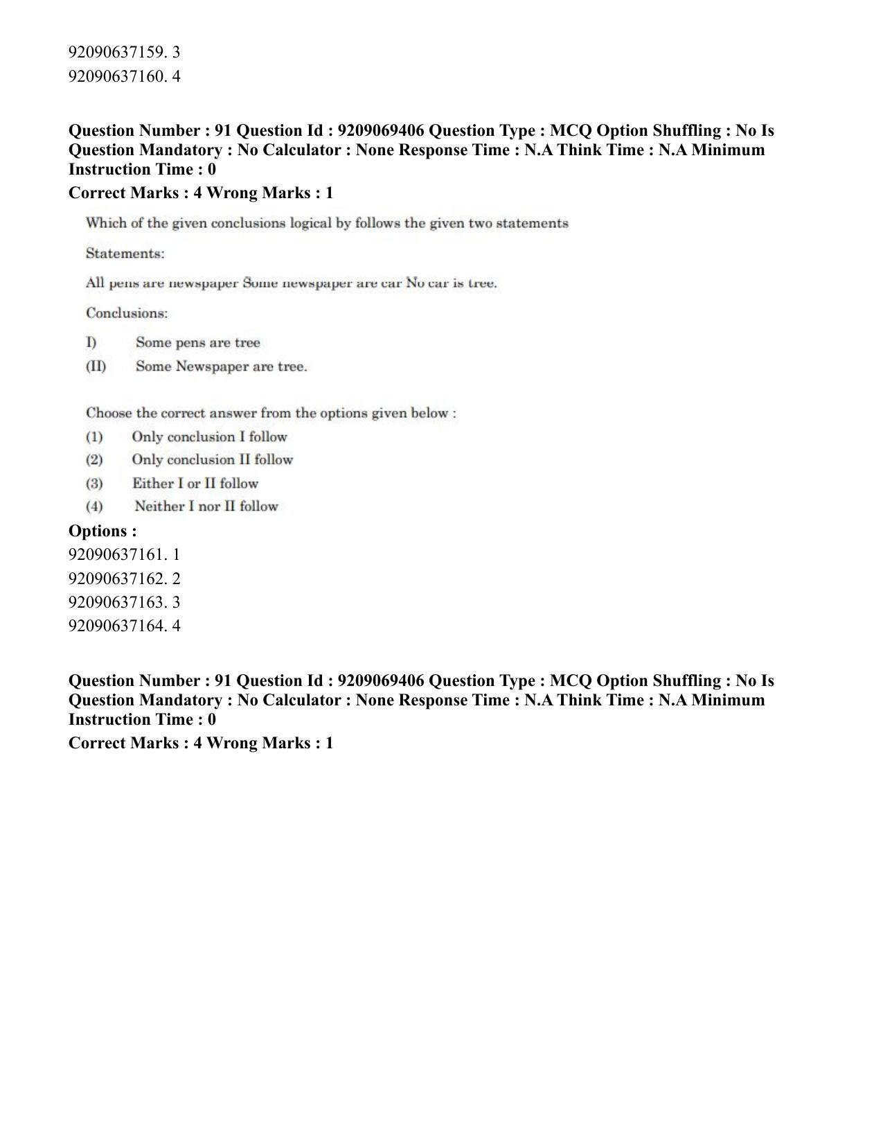 CUET PG 2023: COQP11 – General (Eng.)-Shift 3 (08-06-2023) Question Paper - Page 84