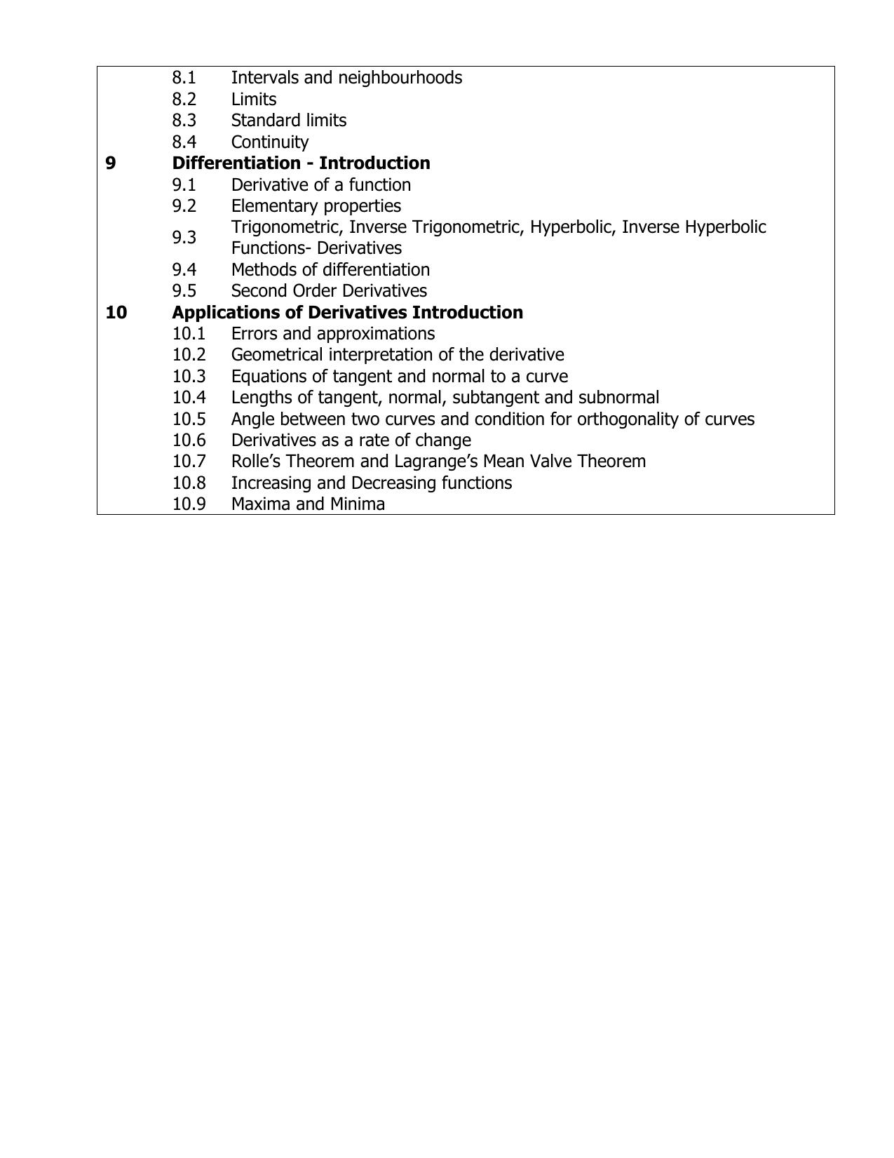 AP Board (APBIE) Class 11 All Science Groups (Intermediate I Year) Syllabus - Page 7