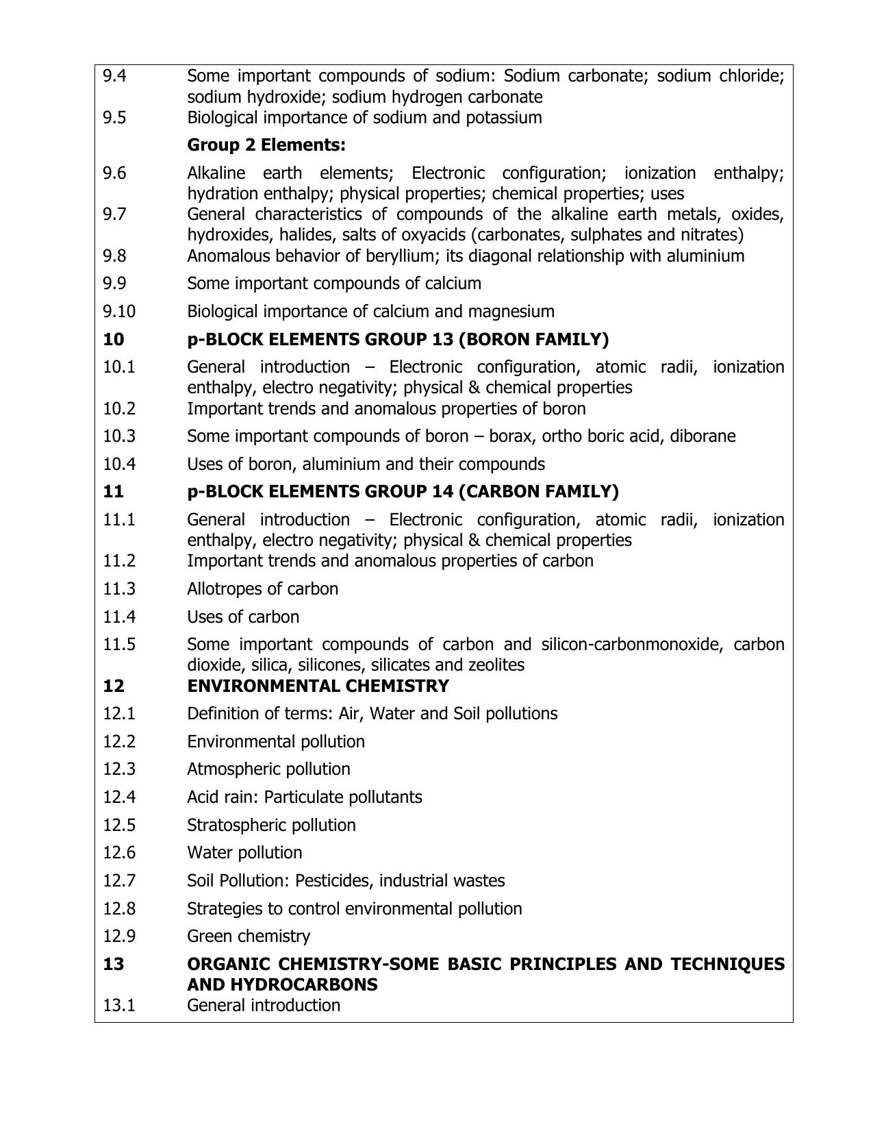 AP Board (APBIE) Class 11 All Science Groups (Intermediate I Year) Syllabus - Page 19