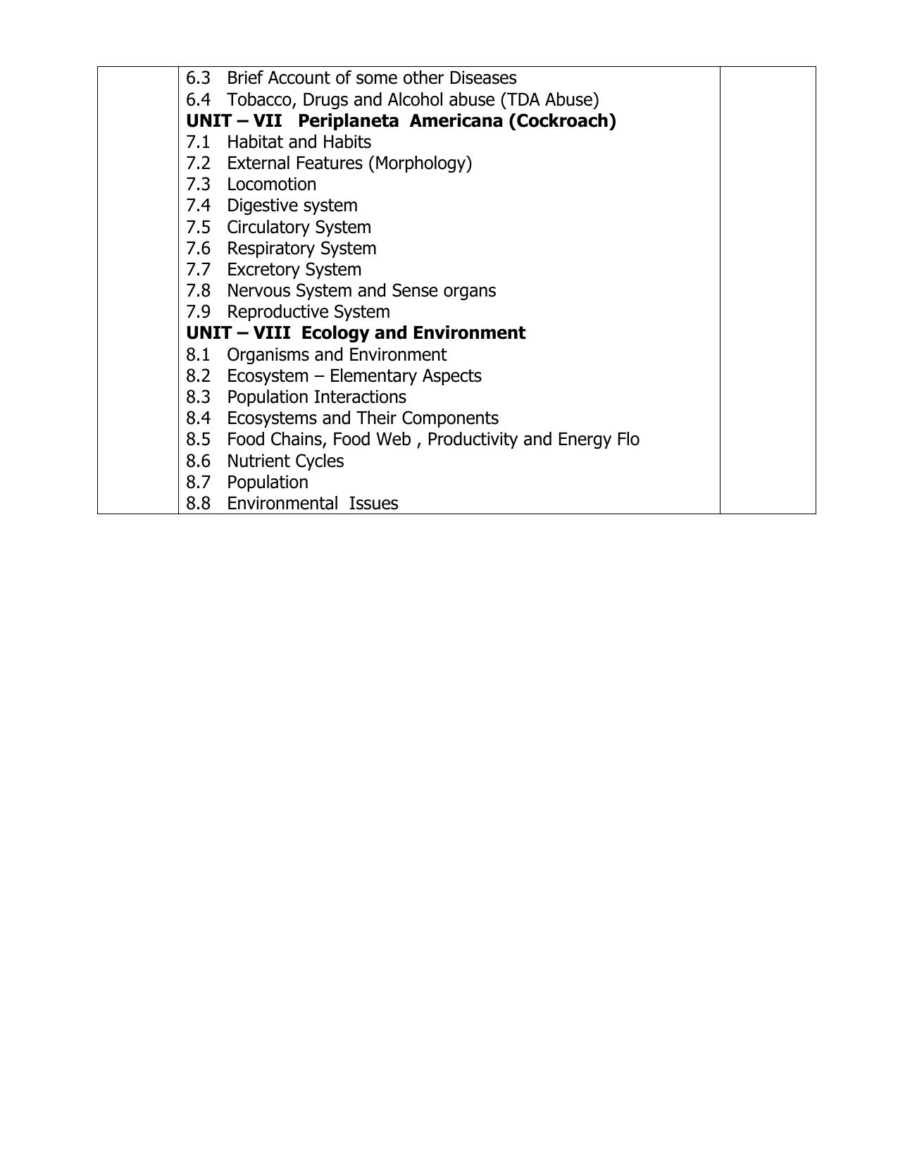 AP Board (APBIE) Class 11 All Science Groups (Intermediate I Year) Syllabus - Page 28