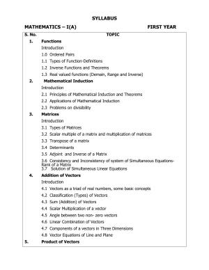 AP Board (APBIE) Class 11 All Science Groups (Intermediate I Year) Syllabus