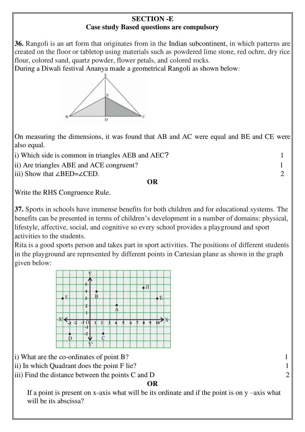 Edudel Class 9 Math (English) Practice Papers-2 (2023-24) - Page 7