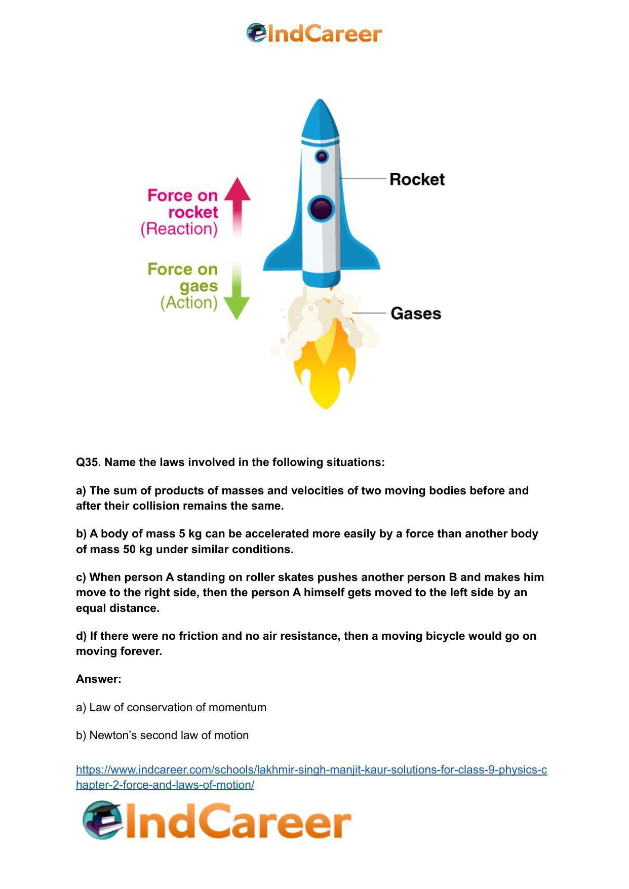 Lakhmir Singh Manjit Kaur Solutions for Class 9 Physics: Chapter 2- Force and Laws of Motion - Page 24