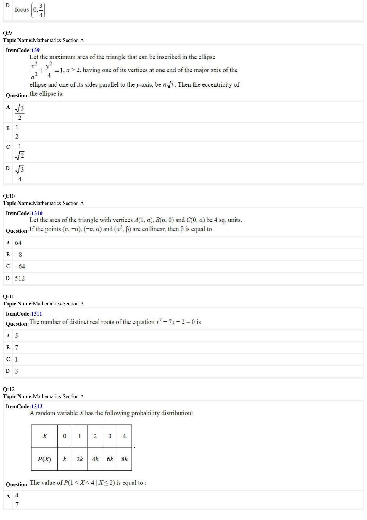 JEE Mains 2022: BTech English (Shift 2) 24-06-2022 Question Paper - Page 3