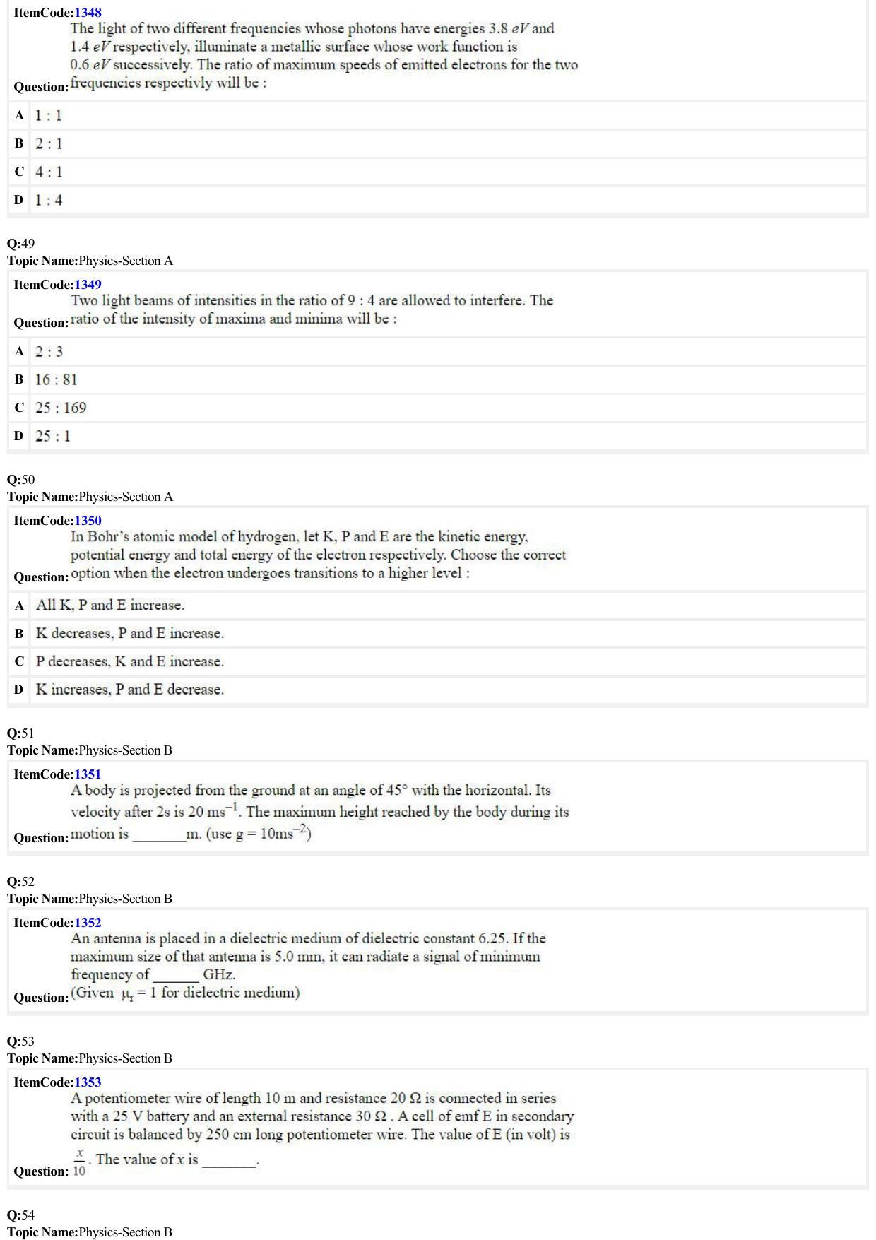 JEE Mains 2022: BTech English (Shift 2) 24-06-2022 Question Paper - Page 11