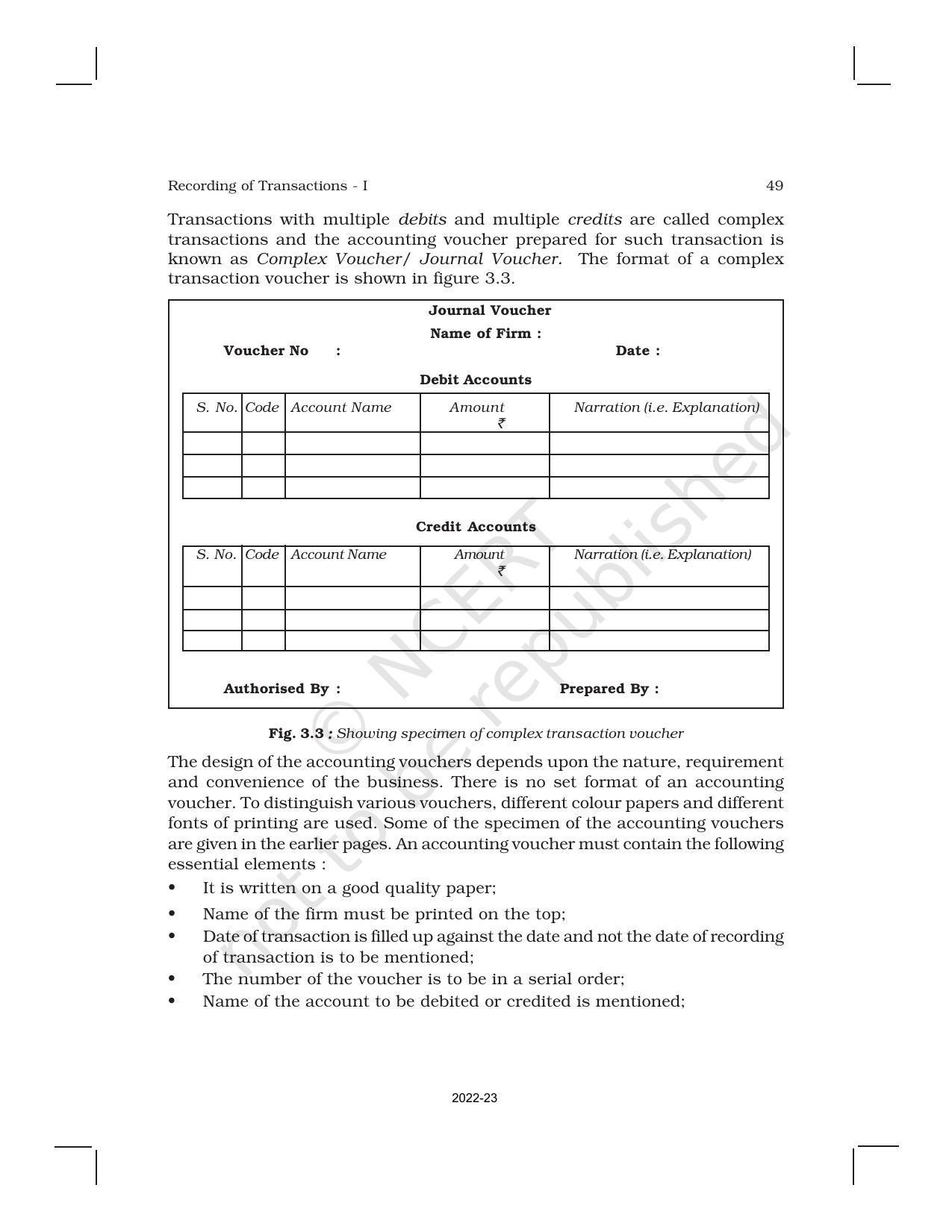 NCERT Book for Class 11 Accountancy (Part-I) Chapter 3 Recording of Transactions – I - Page 4
