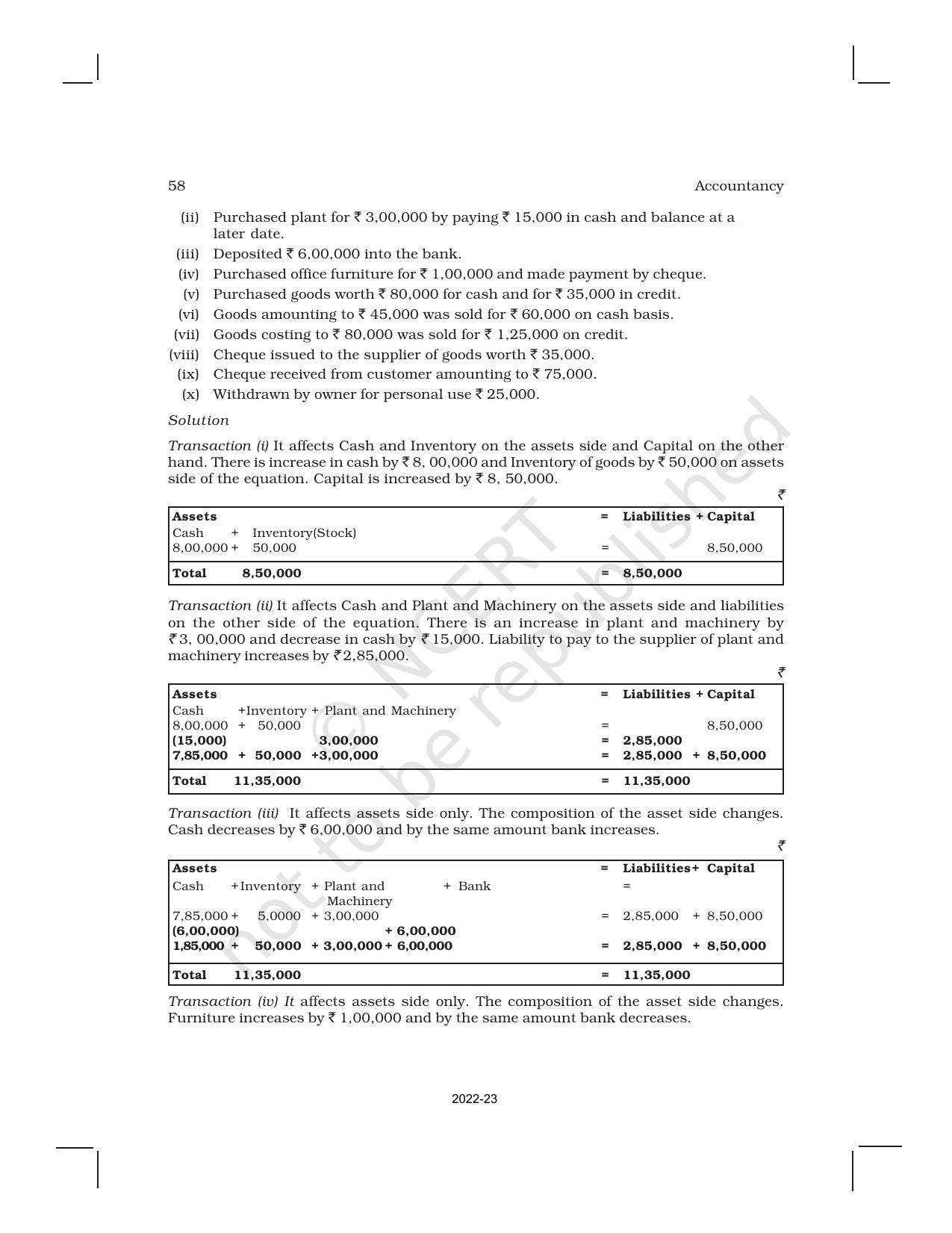 NCERT Book for Class 11 Accountancy (Part-I) Chapter 3 Recording of Transactions – I - Page 13