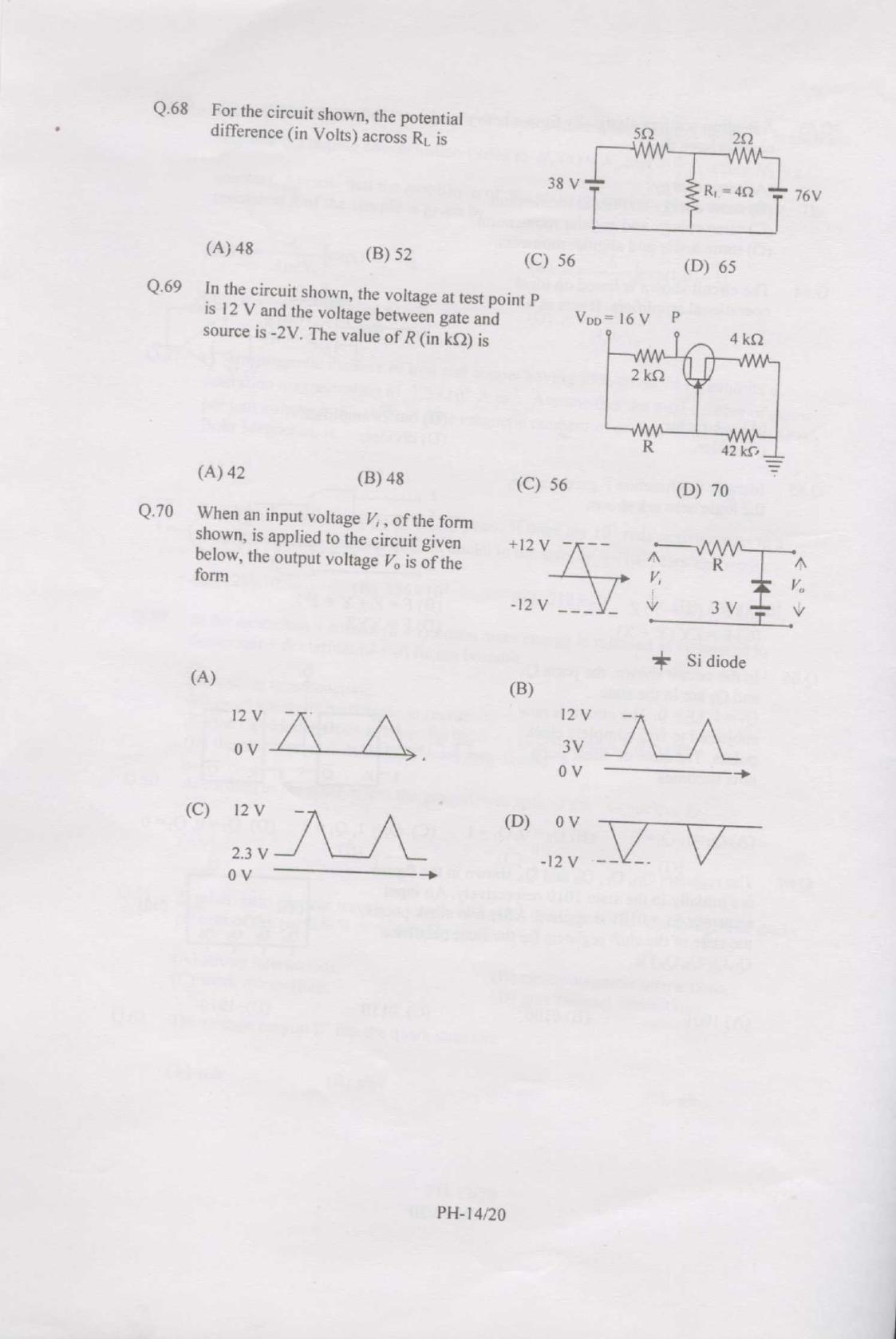 GATE 2007 Physics (PH) Question Paper with Answer Key - Page 14