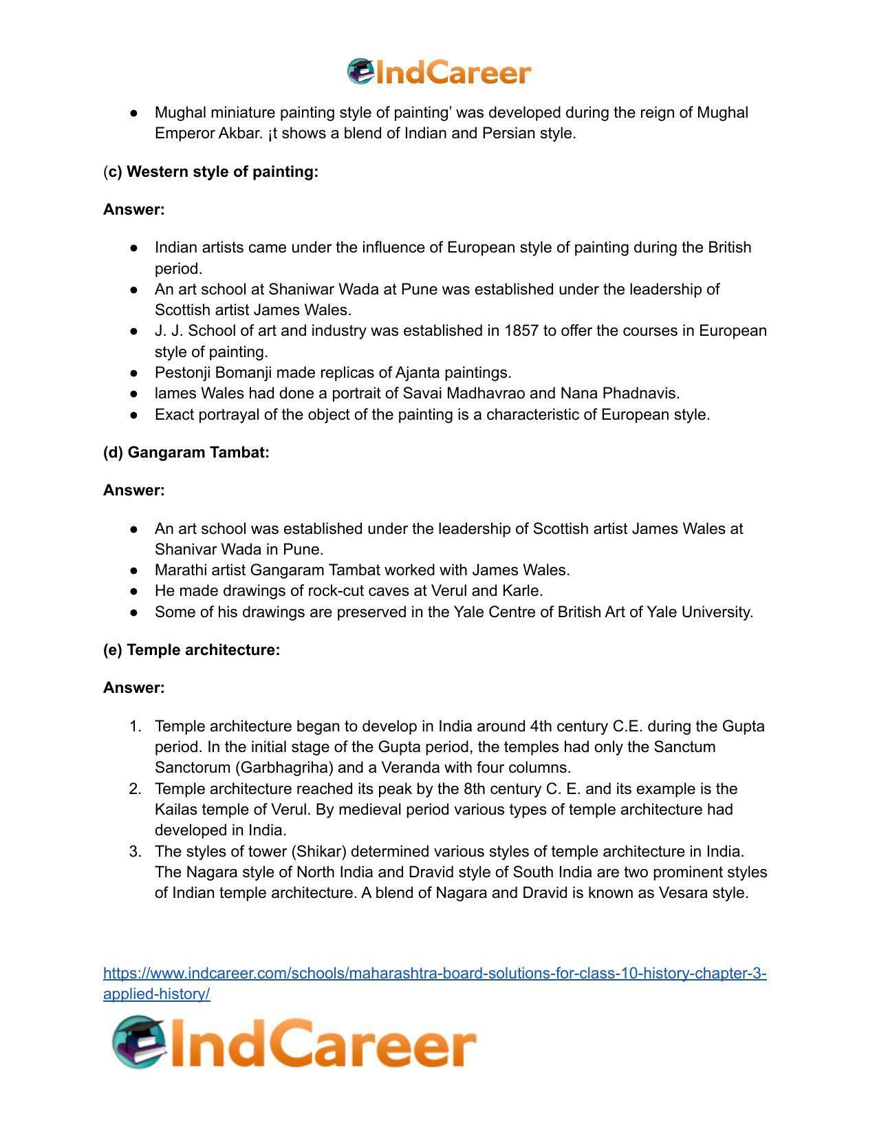 Maharashtra Board Solutions for Class 10- History: Chapter 4- History of Indian Arts - Page 27