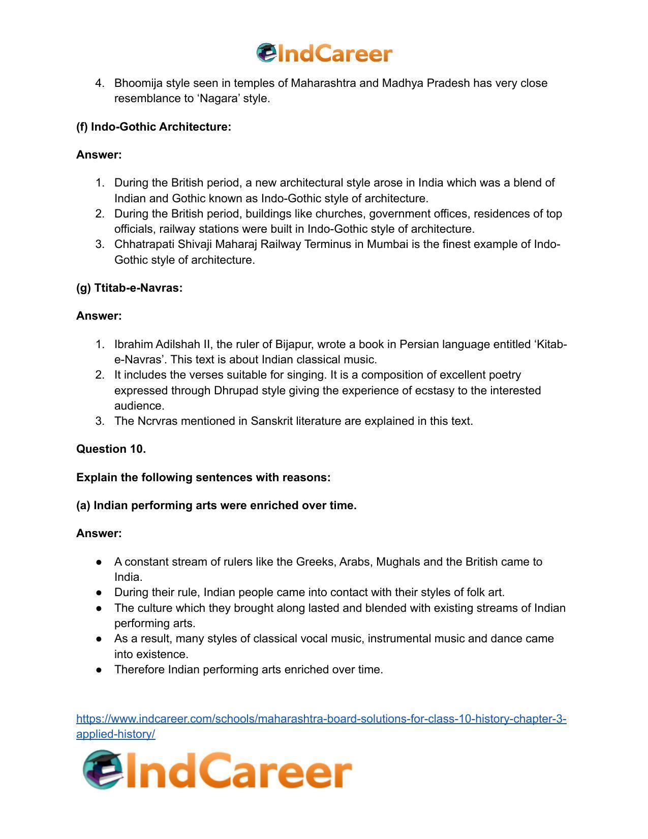 Maharashtra Board Solutions for Class 10- History: Chapter 4- History of Indian Arts - Page 28