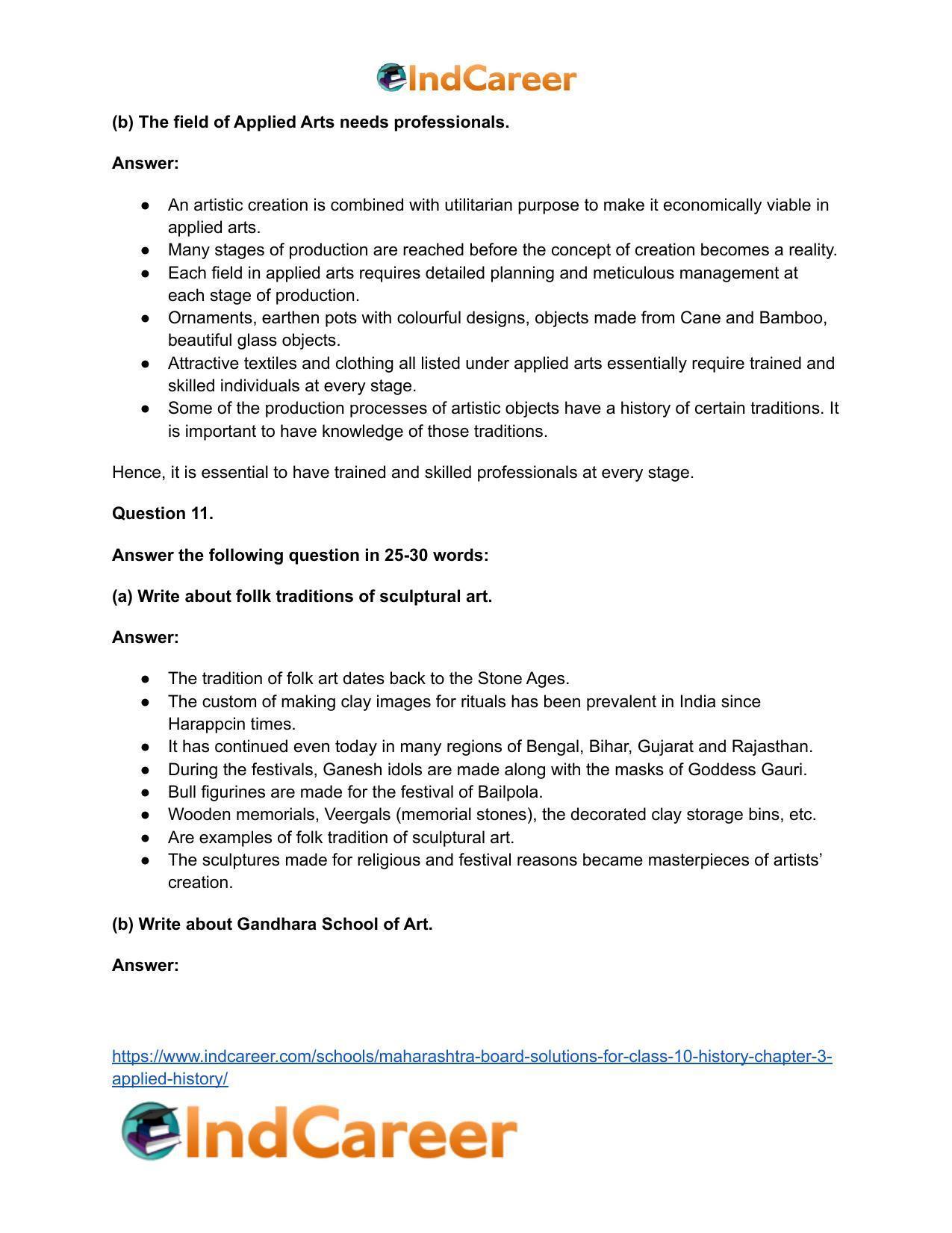 Maharashtra Board Solutions for Class 10- History: Chapter 4- History of Indian Arts - Page 29