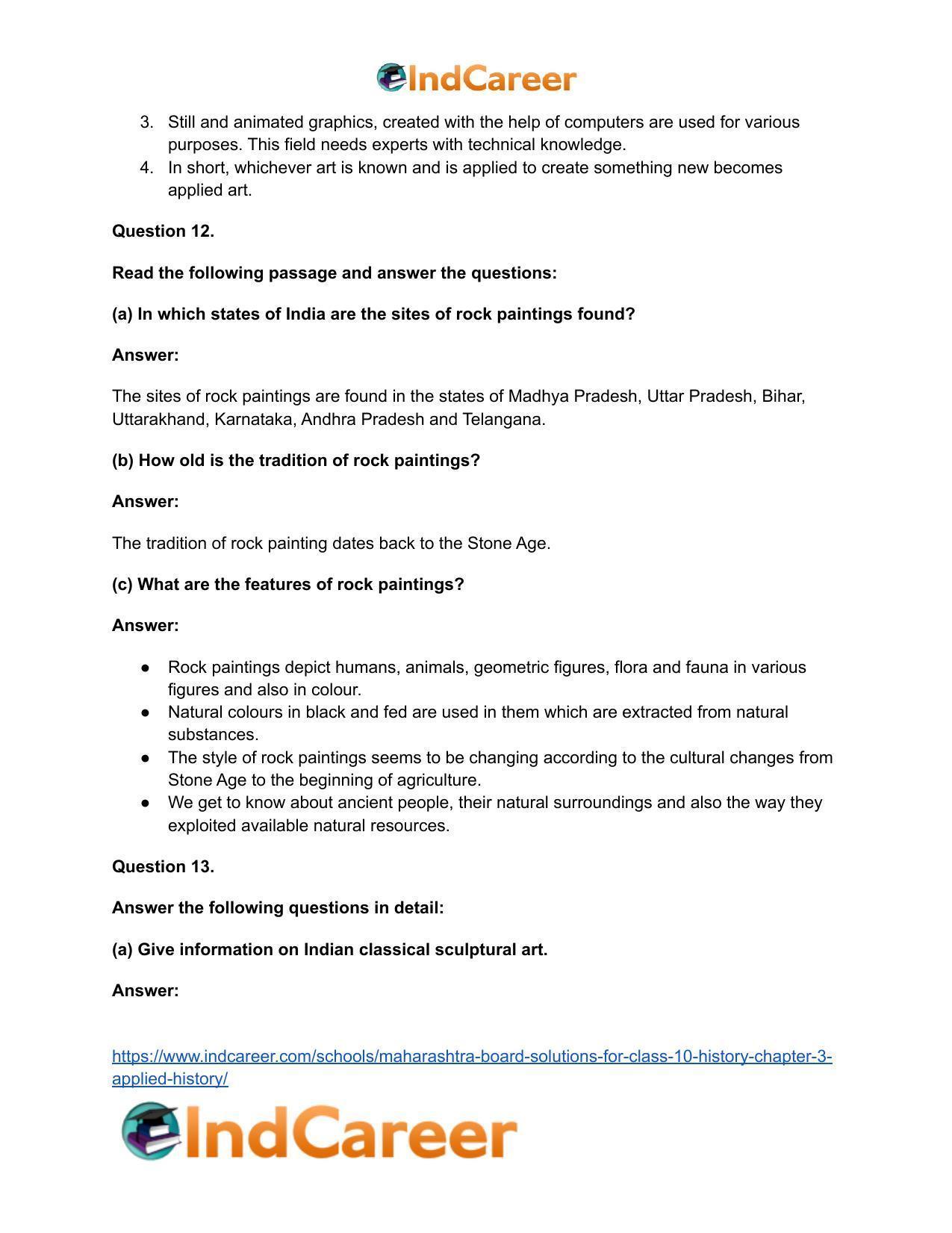 Maharashtra Board Solutions for Class 10- History: Chapter 4- History of Indian Arts - Page 32