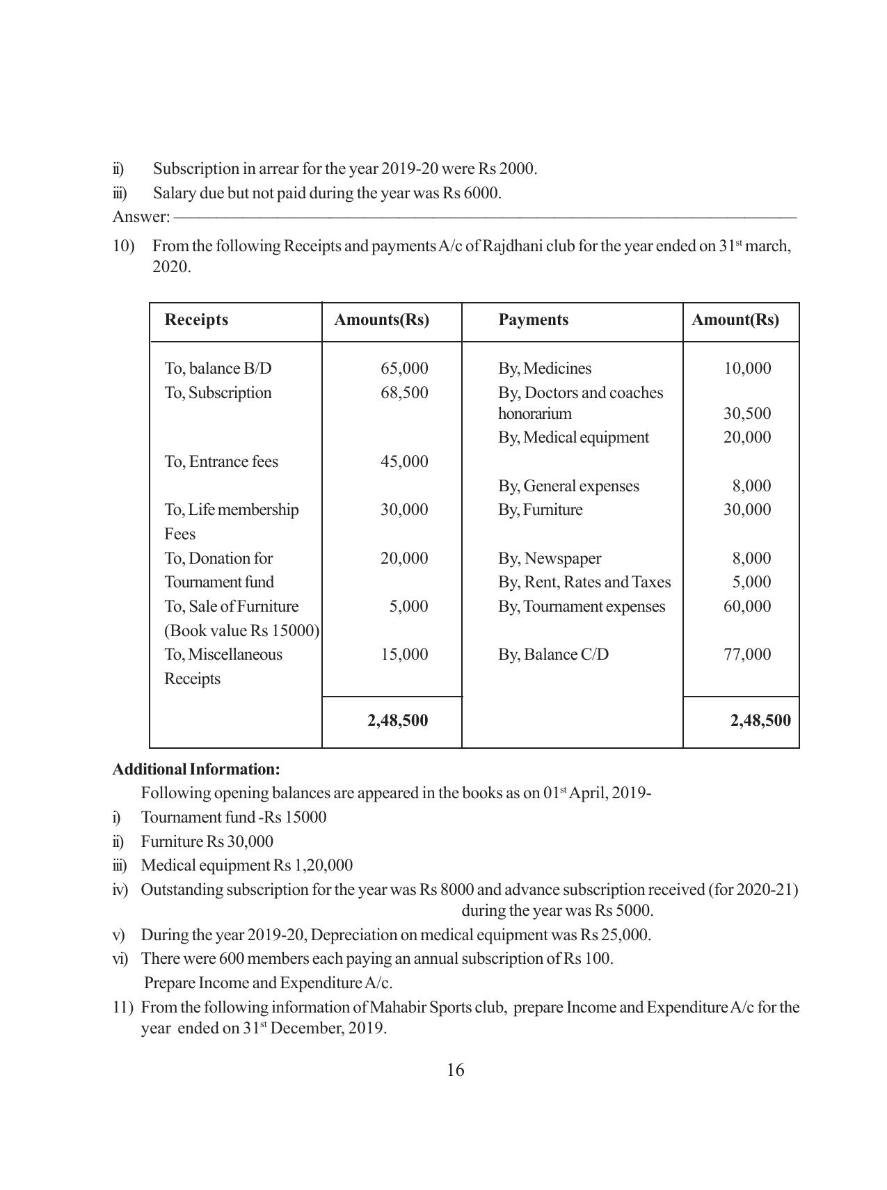 Tripura Board Class 12 Accountency Bengali Version Workbooks - Page 20