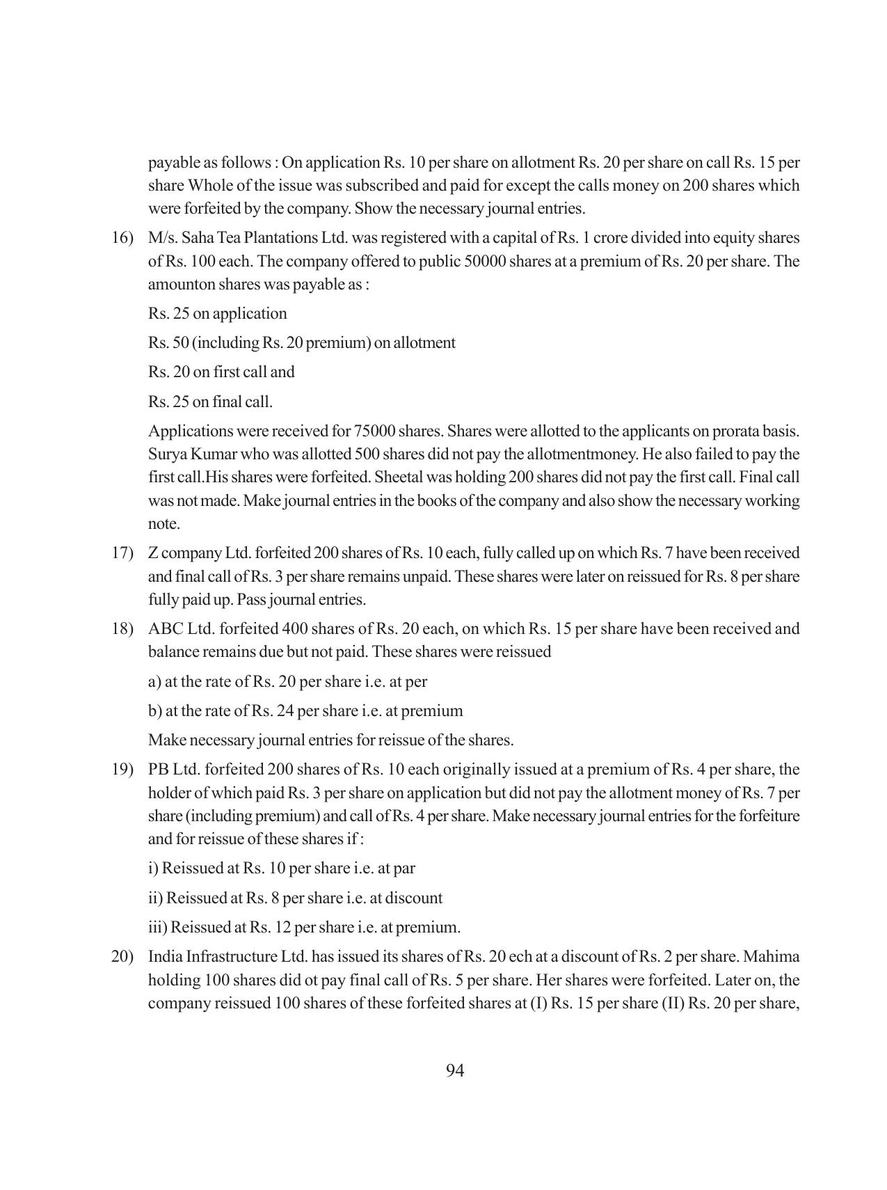 Tripura Board Class 12 Accountency Bengali Version Workbooks - Page 98