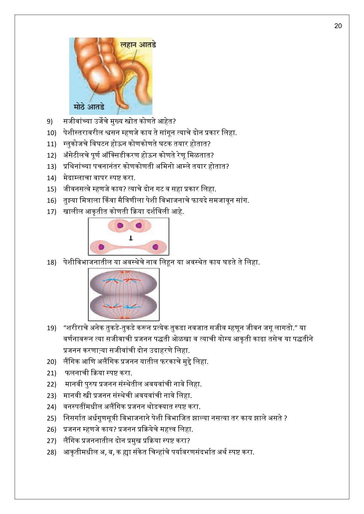 Maharashtra Board Class 10 विज्ञान : भाग 2 (माध्यम मराठी) 2023 Question Bank - Page 20