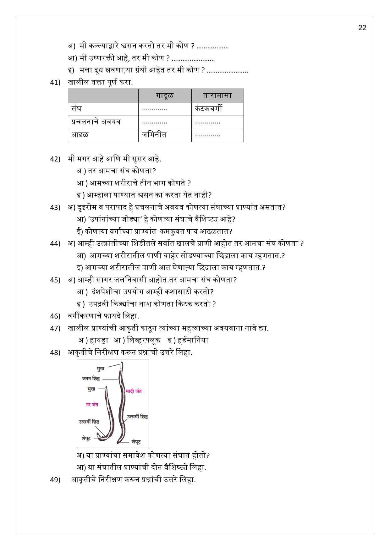 Maharashtra Board Class 10 विज्ञान : भाग 2 (माध्यम मराठी) 2023 Question Bank - Page 22
