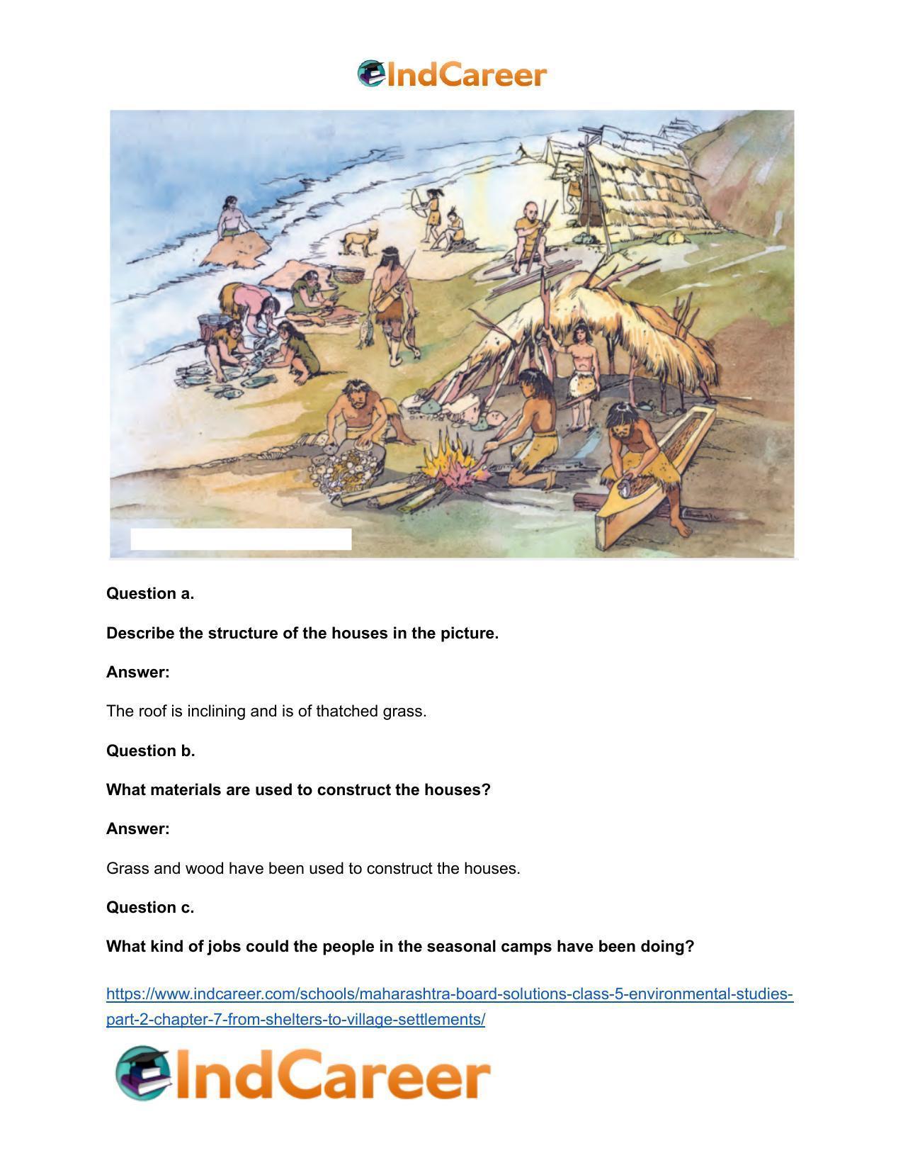 Maharashtra Board Solutions Class 5-Environmental Studies (Part 2): Chapter 7- From Shelters to Village-settlements - Page 4