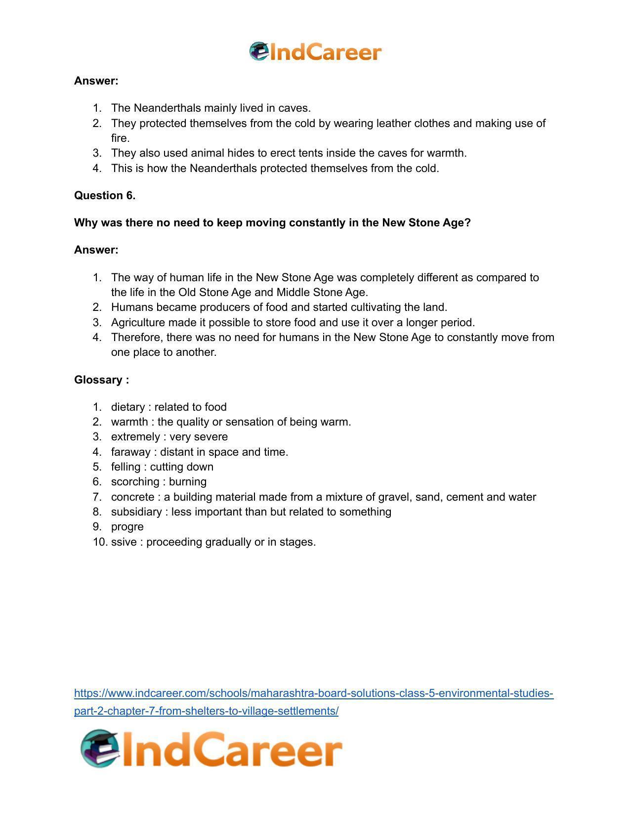 Maharashtra Board Solutions Class 5-Environmental Studies (Part 2): Chapter 7- From Shelters to Village-settlements - Page 13