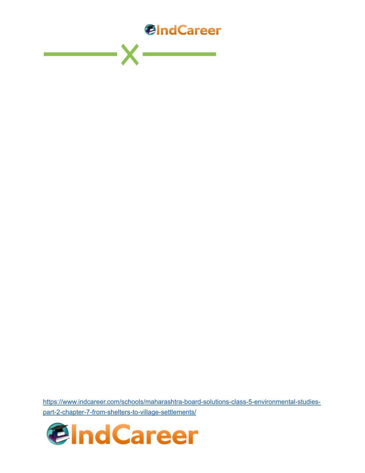 Maharashtra Board Solutions Class 5-Environmental Studies (Part 2): Chapter 7- From Shelters to Village-settlements - Page 14