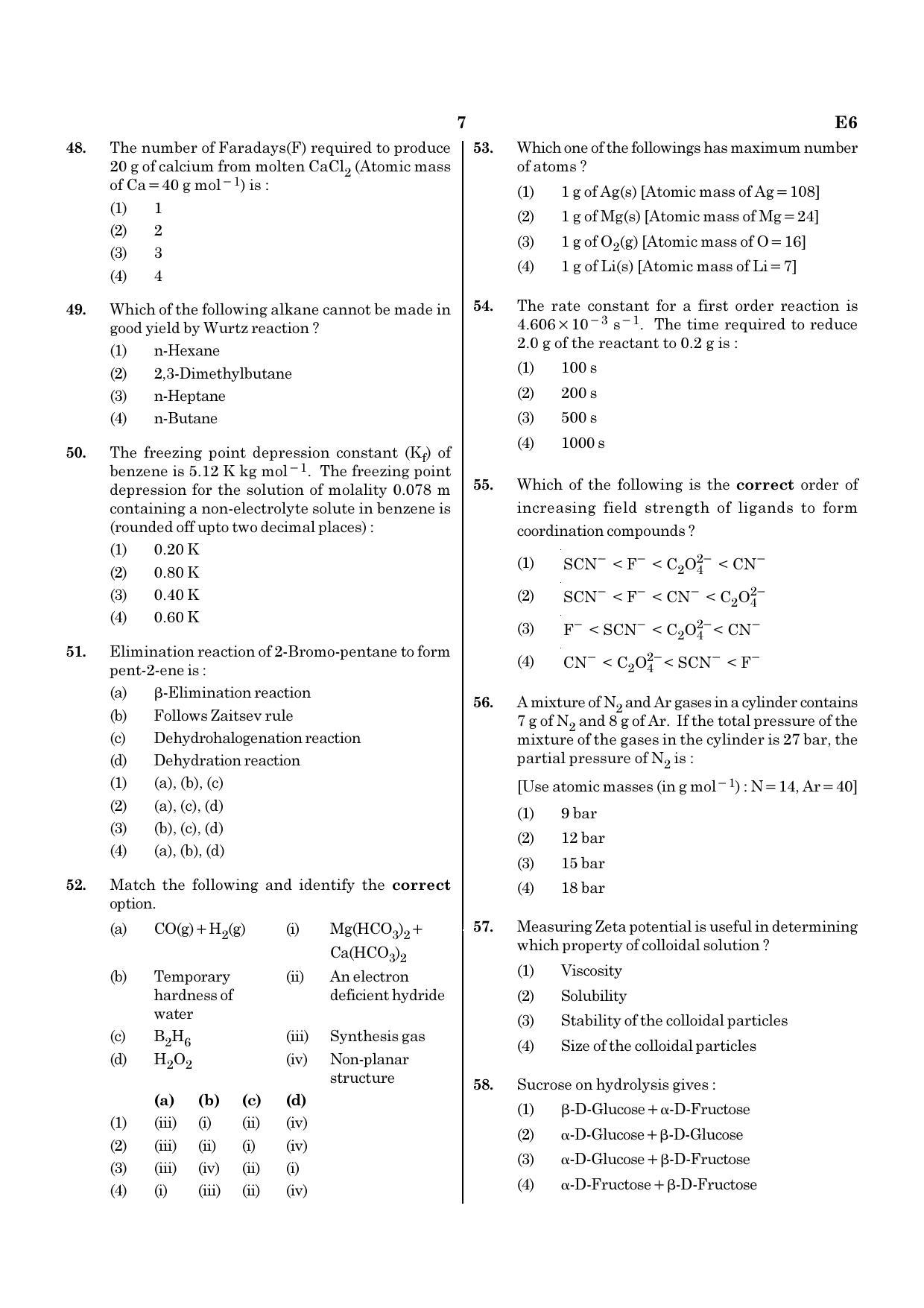 NEET G2 2020 Question Paper - Page 7