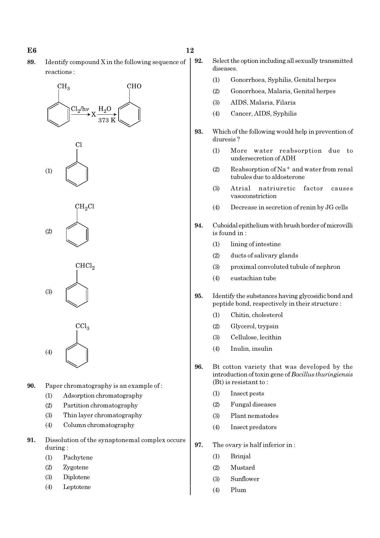 NEET G2 2020 Question Paper - Page 12