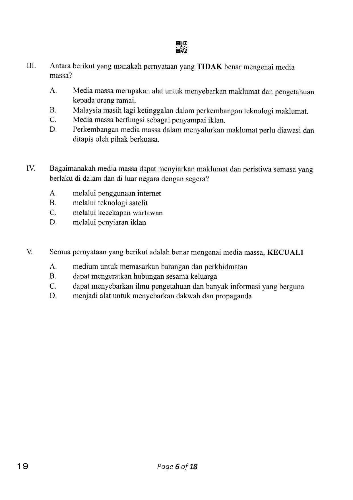 CBSE Class 10 19_Bahasa Melayu 2023 Question Paper - Page 6