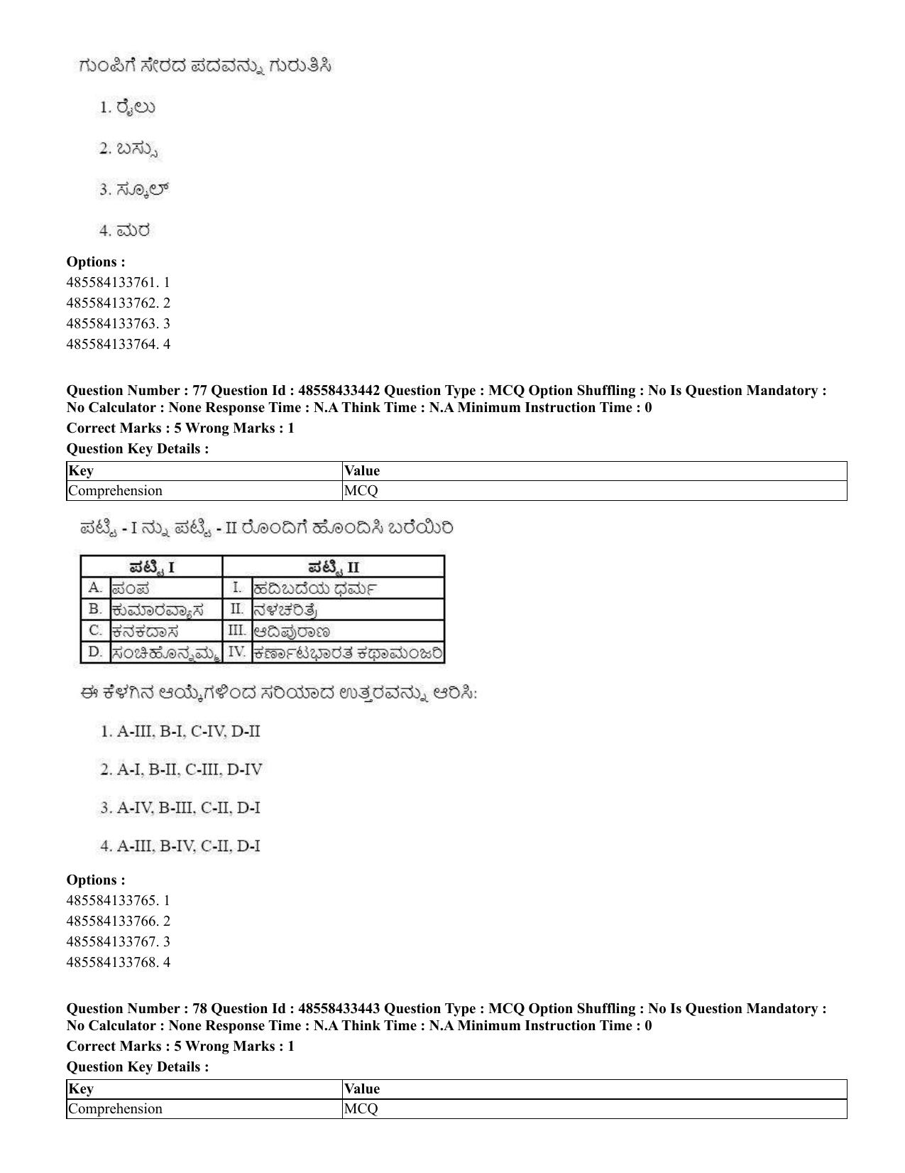 CUET 2023 English Kannada compressed Shift 1 Question Papers - 18 June 2023 - Page 56