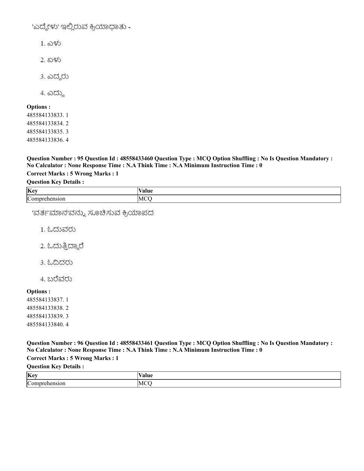 CUET 2023 English Kannada compressed Shift 1 Question Papers - 18 June 2023 - Page 65