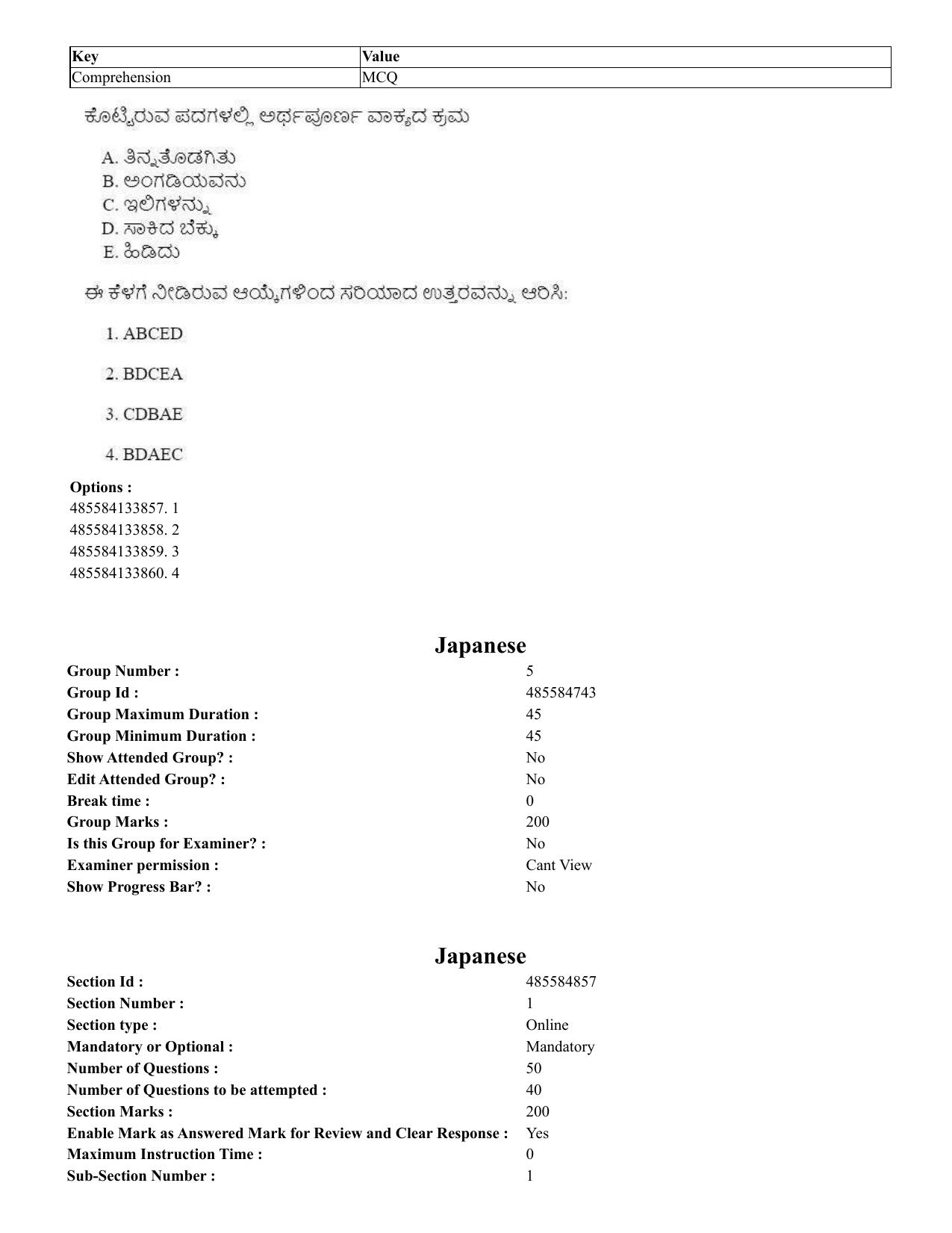 CUET 2023 English Kannada compressed Shift 1 Question Papers - 18 June 2023 - Page 68