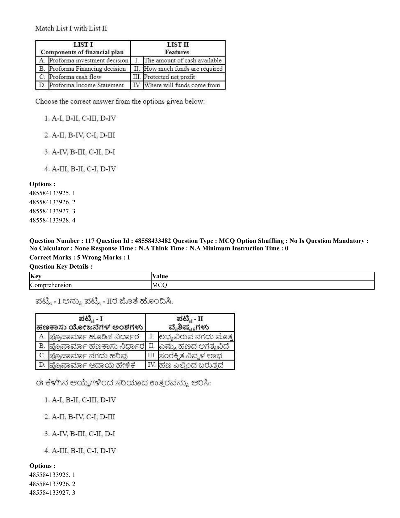 CUET 2023 English Kannada compressed Shift 1 Question Papers - 18 June 2023 - Page 87
