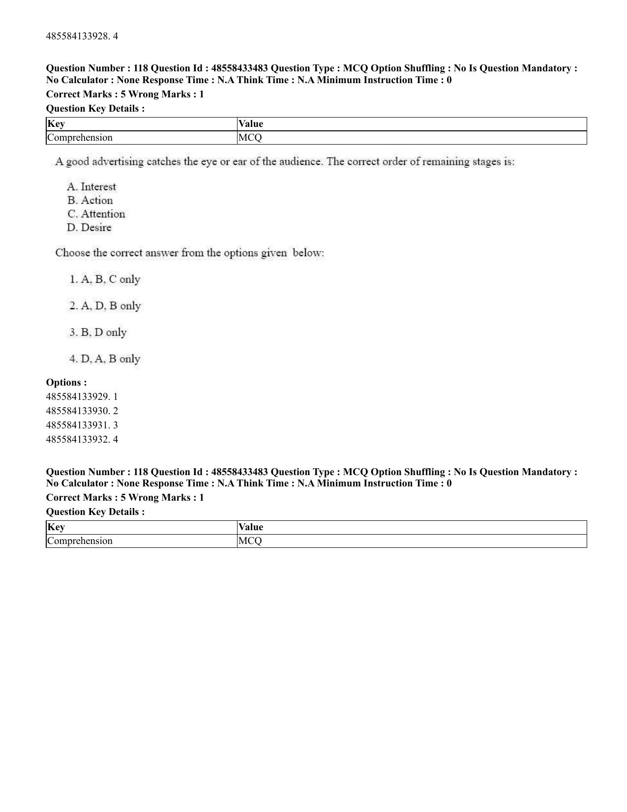 CUET 2023 English Kannada compressed Shift 1 Question Papers - 18 June 2023 - Page 88