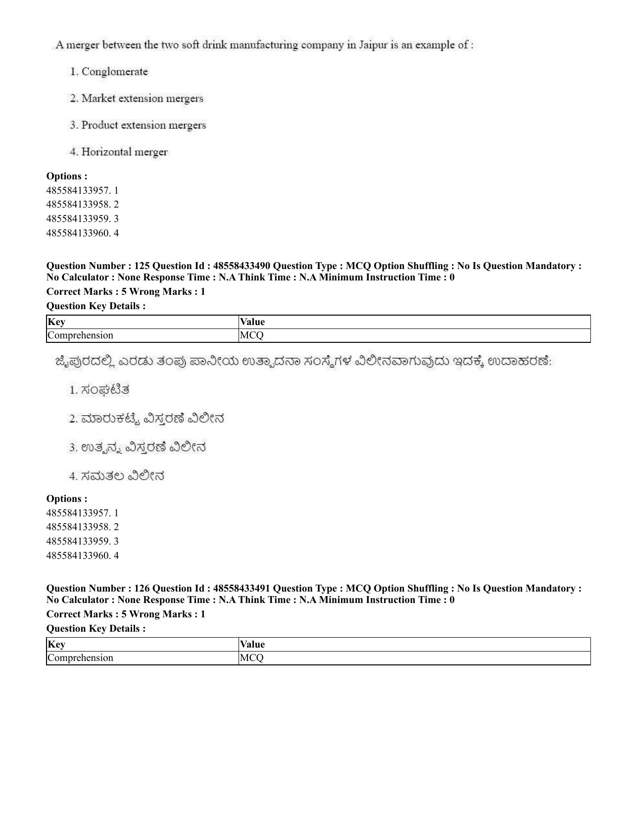 CUET 2023 English Kannada compressed Shift 1 Question Papers - 18 June 2023 - Page 96