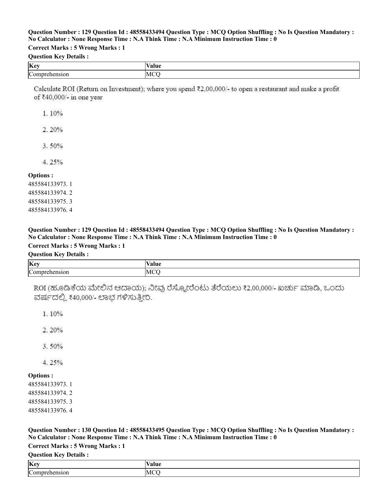 CUET 2023 English Kannada compressed Shift 1 Question Papers - 18 June 2023 - Page 100