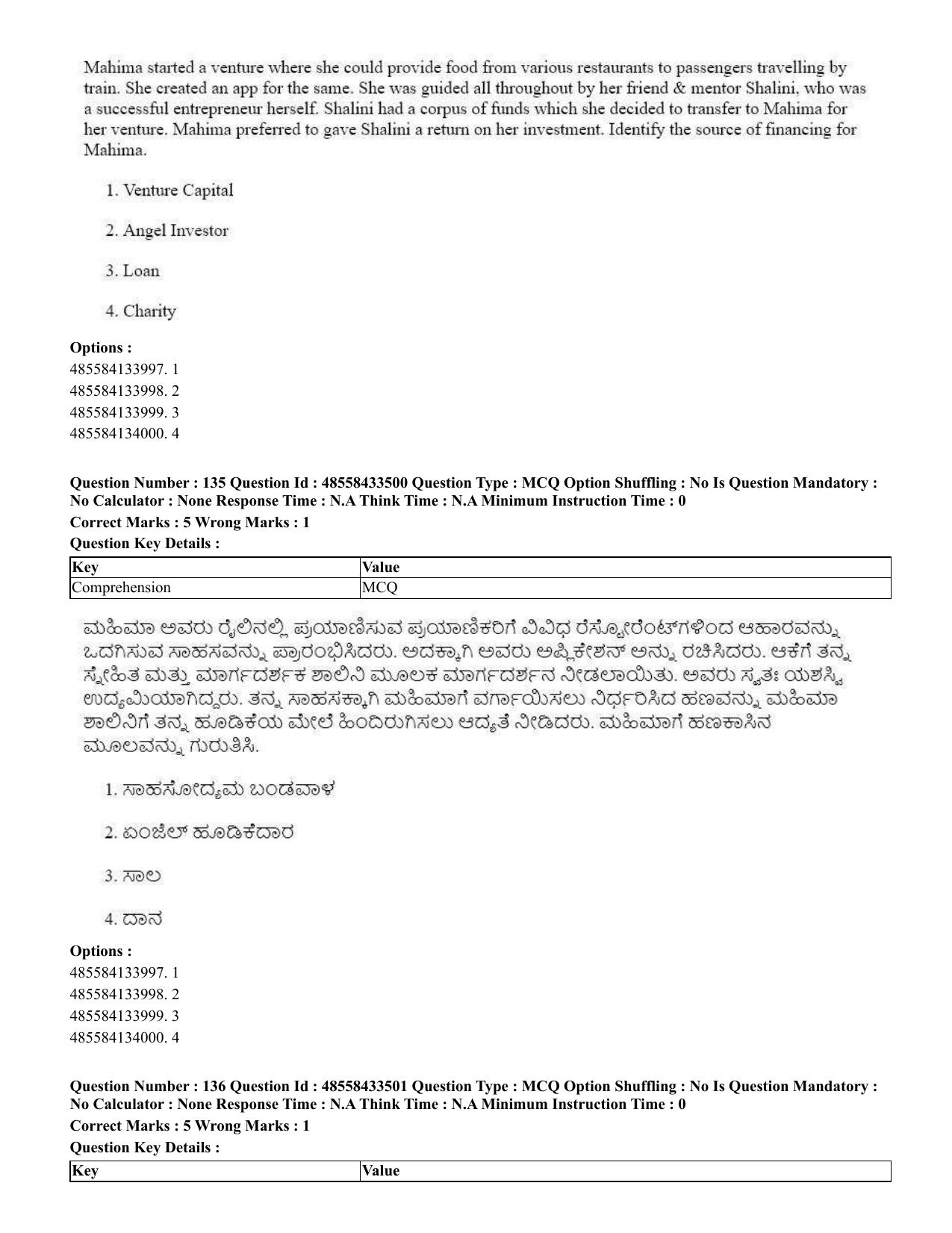 CUET 2023 English Kannada compressed Shift 1 Question Papers - 18 June 2023 - Page 106
