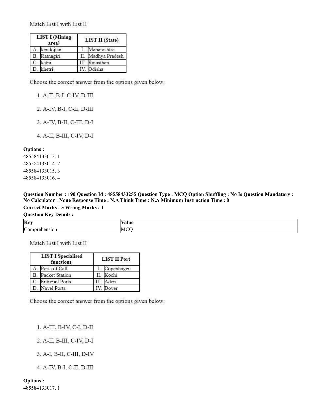 CUET 2023 English Kannada compressed Shift 1 Question Papers - 18 June 2023 - Page 151