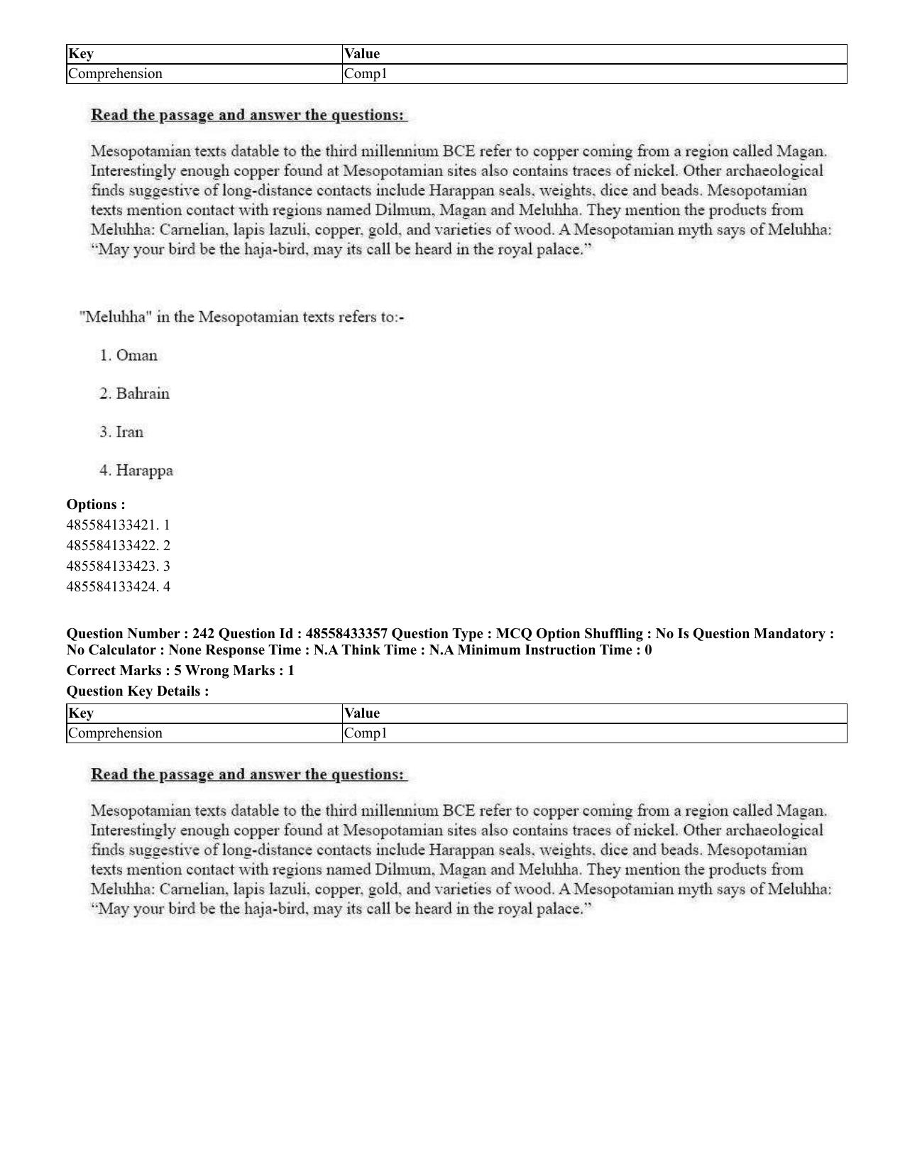 CUET 2023 English Kannada compressed Shift 1 Question Papers - 18 June 2023 - Page 183