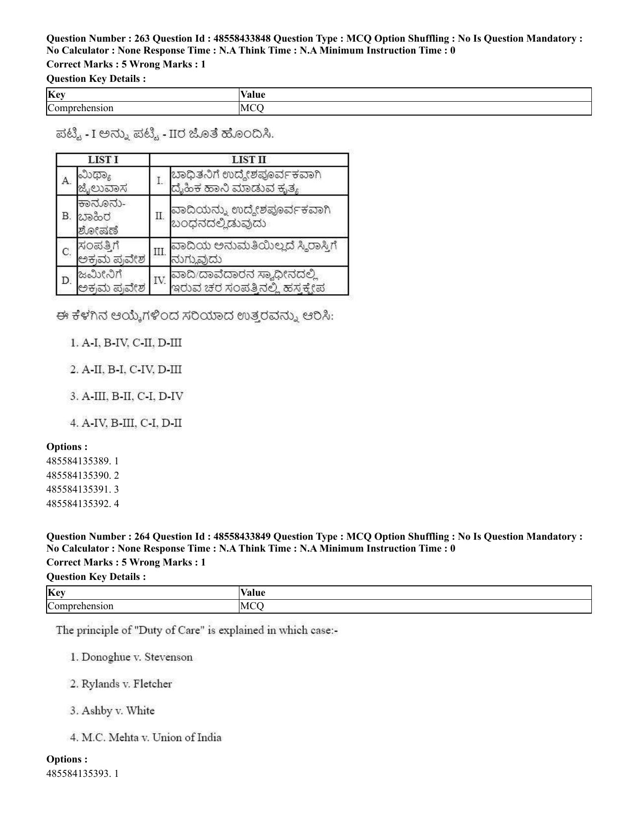 CUET 2023 English Kannada compressed Shift 1 Question Papers - 18 June 2023 - Page 203
