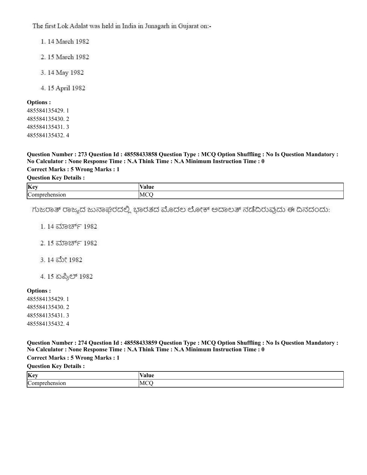 CUET 2023 English Kannada compressed Shift 1 Question Papers - 18 June 2023 - Page 214