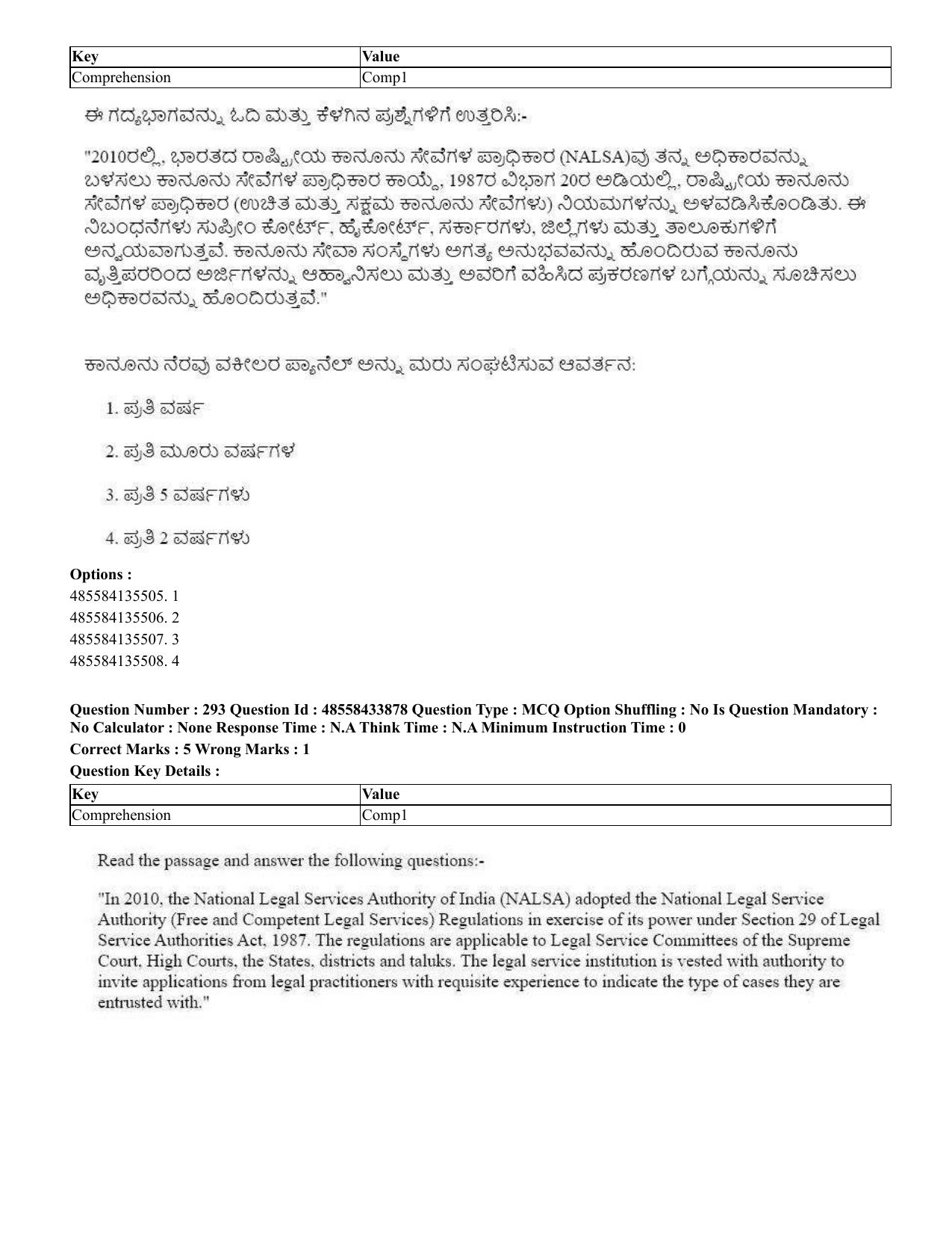 CUET 2023 English Kannada compressed Shift 1 Question Papers - 18 June 2023 - Page 236