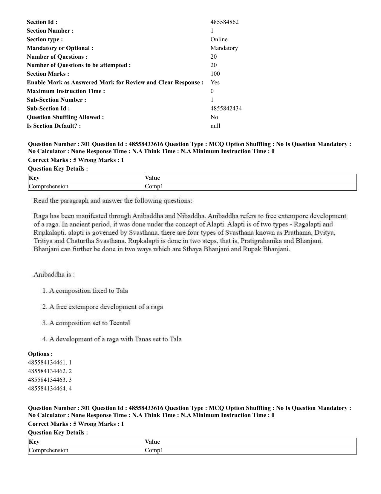 CUET 2023 English Kannada compressed Shift 1 Question Papers - 18 June 2023 - Page 251