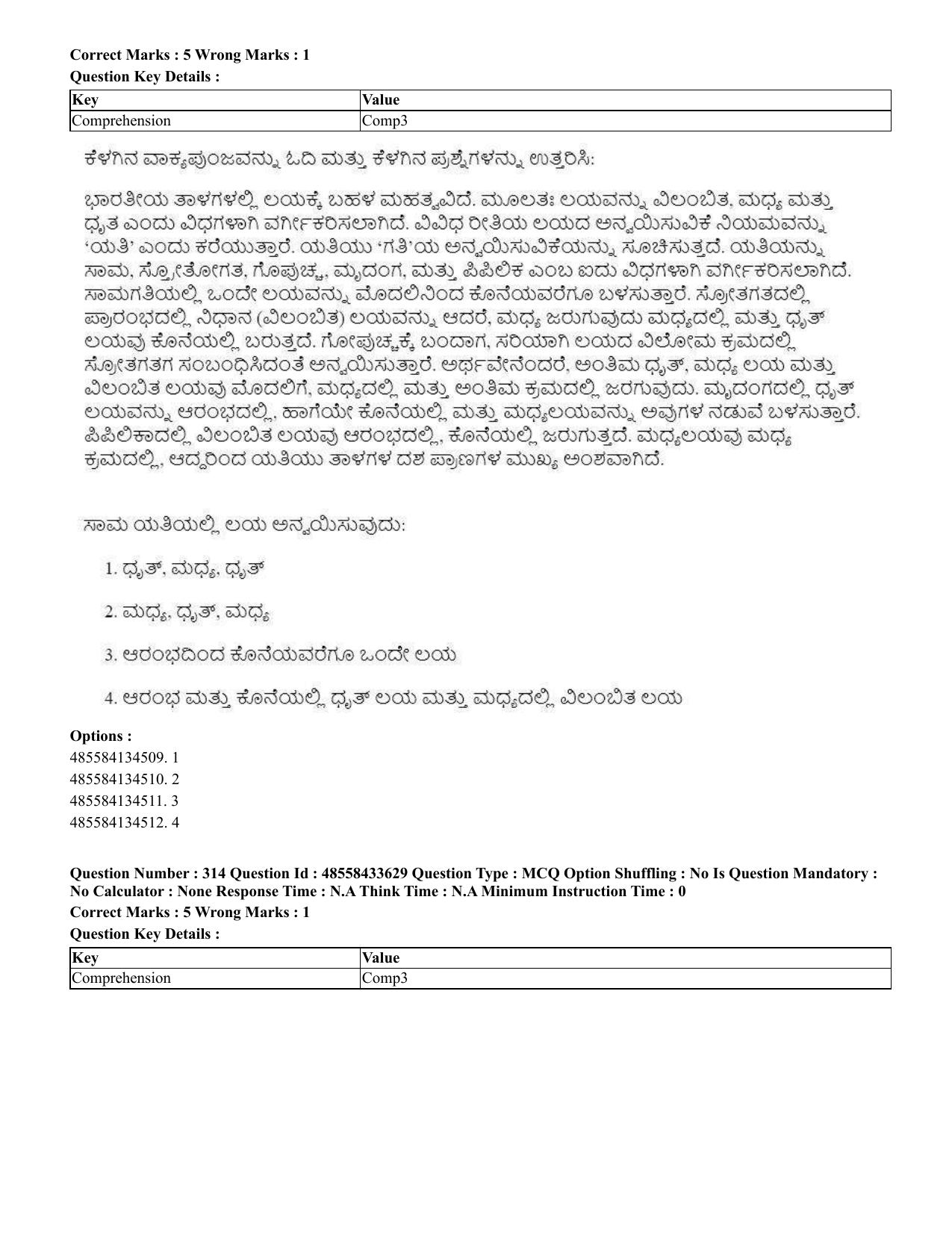CUET 2023 English Kannada compressed Shift 1 Question Papers - 18 June 2023 - Page 268