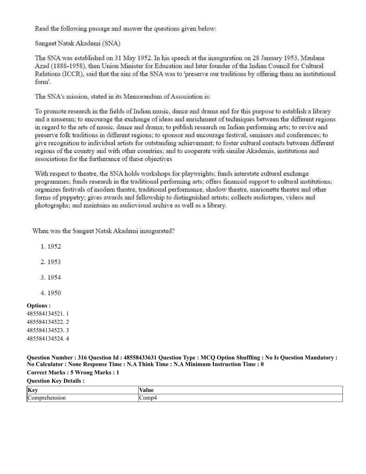 CUET 2023 English Kannada compressed Shift 1 Question Papers - 18 June 2023 - Page 272