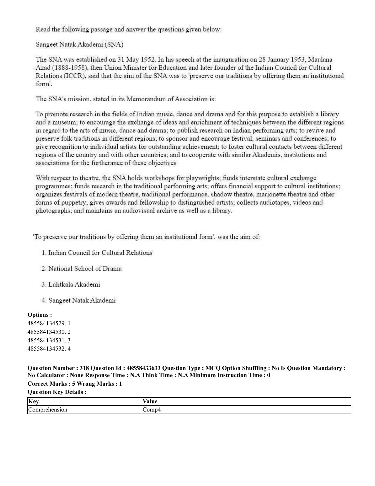 CUET 2023 English Kannada compressed Shift 1 Question Papers - 18 June 2023 - Page 276