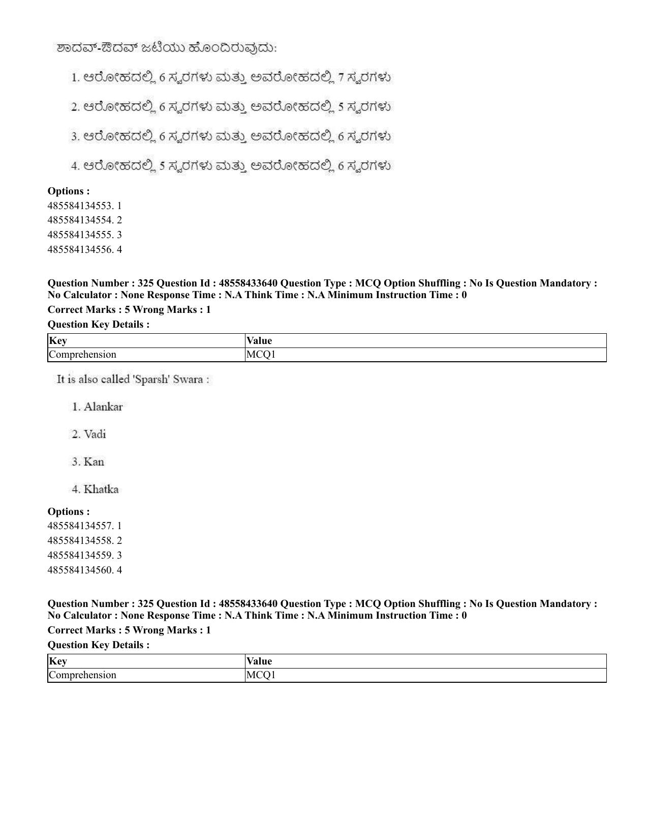 CUET 2023 English Kannada compressed Shift 1 Question Papers - 18 June 2023 - Page 286