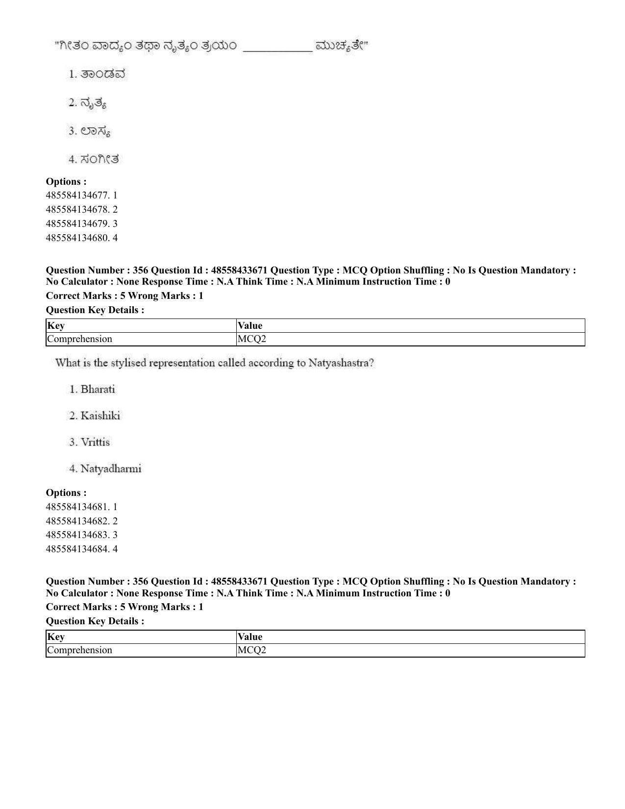 CUET 2023 English Kannada compressed Shift 1 Question Papers - 18 June 2023 - Page 319