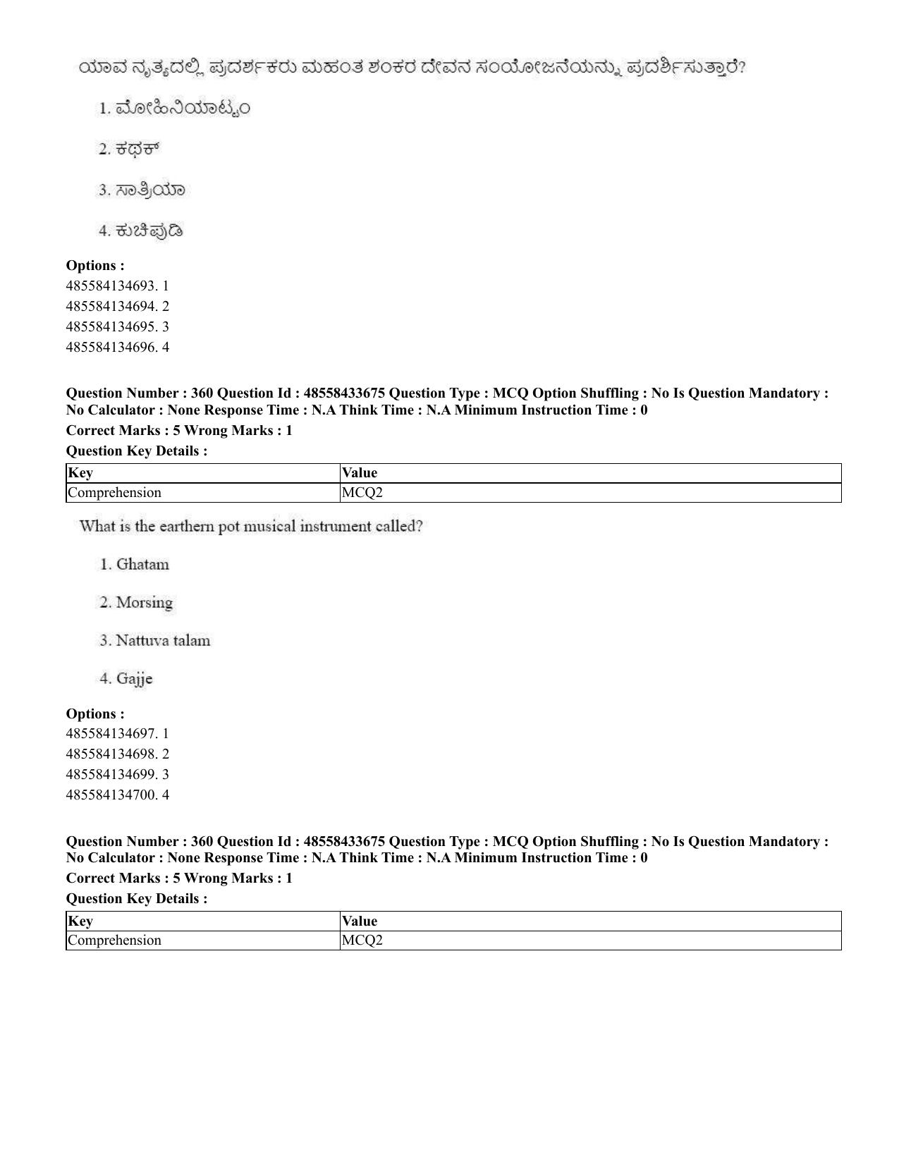 CUET 2023 English Kannada compressed Shift 1 Question Papers - 18 June 2023 - Page 323